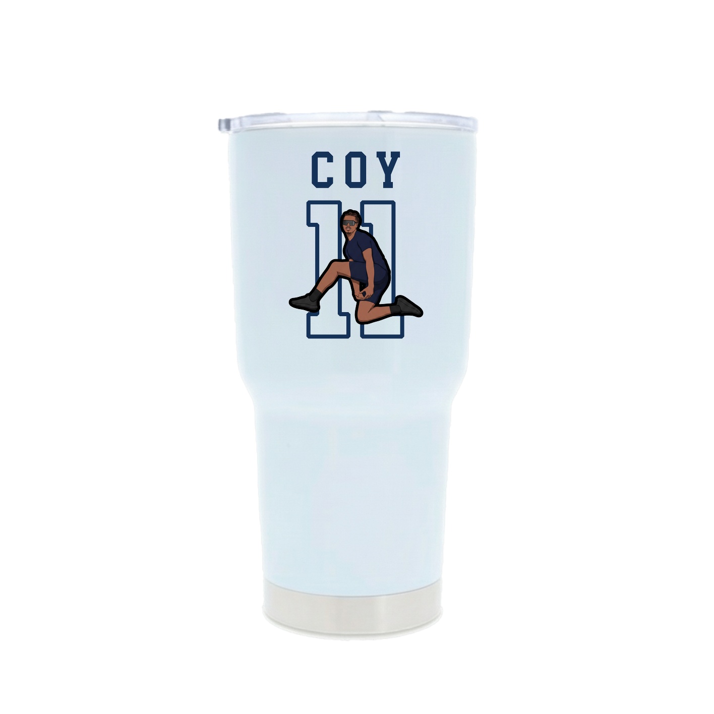 30oz Stainless Steel Tumbler — Shirsey in White