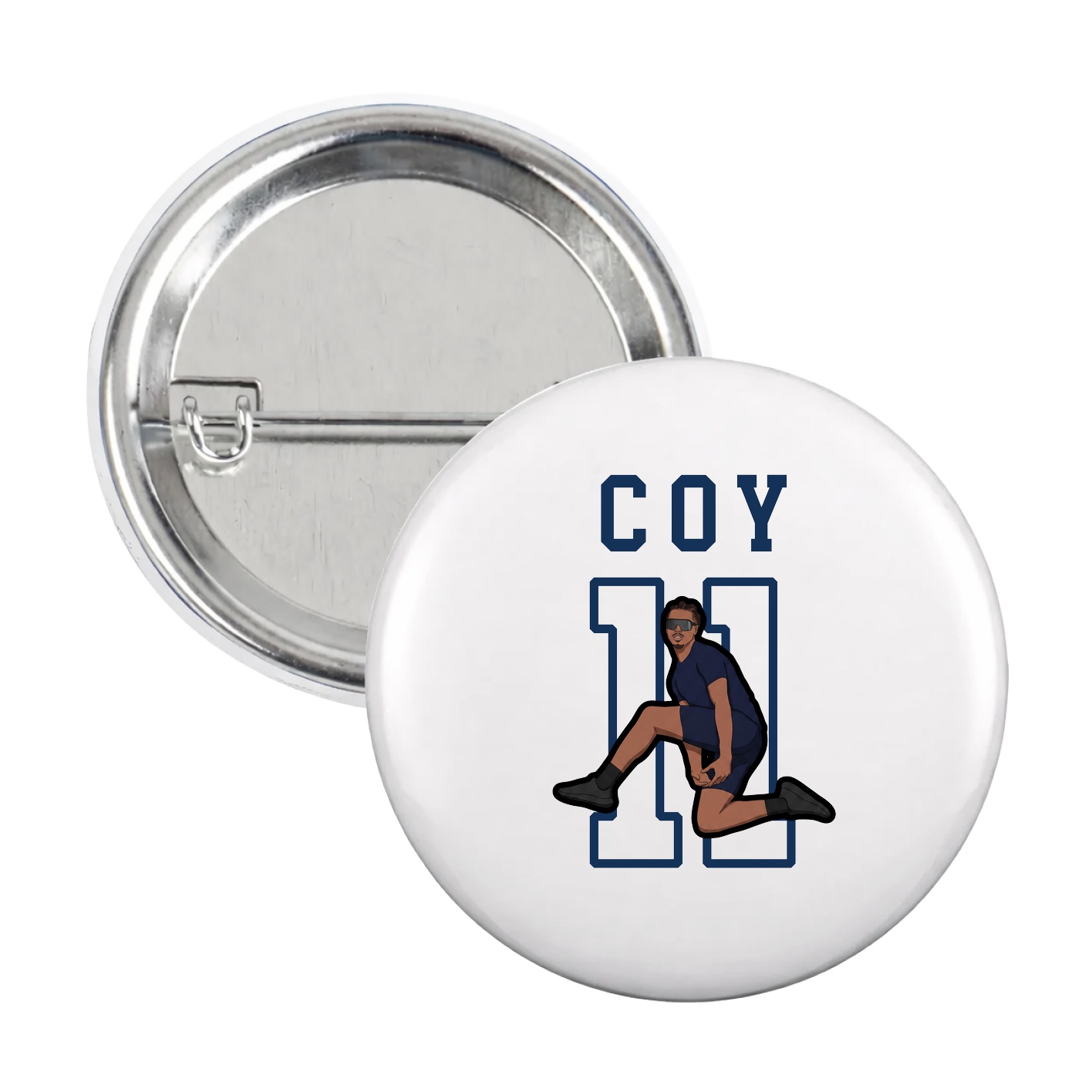 Game Day Button — Shirsey in White
