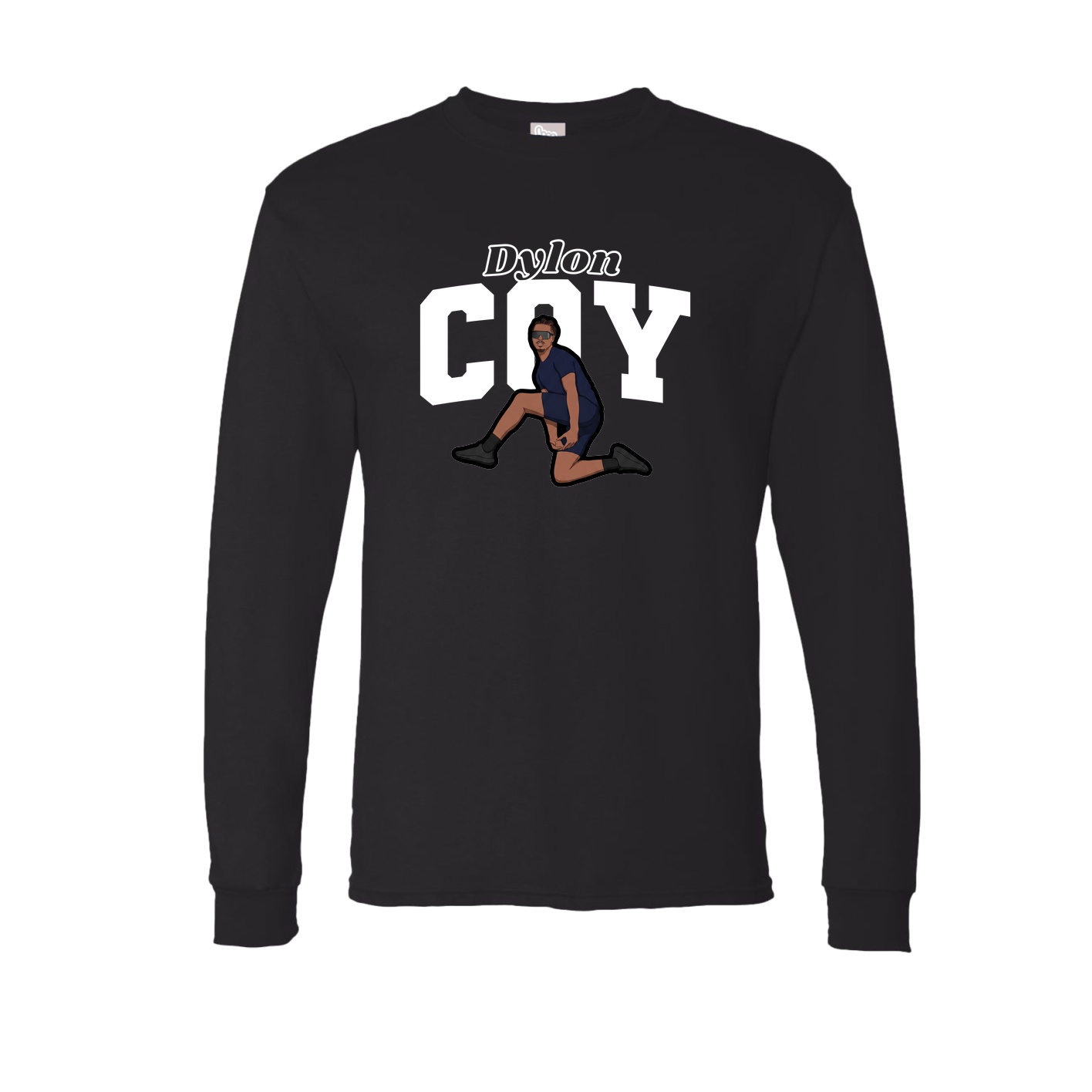 Long Sleeve Tee — Name Arch in Black