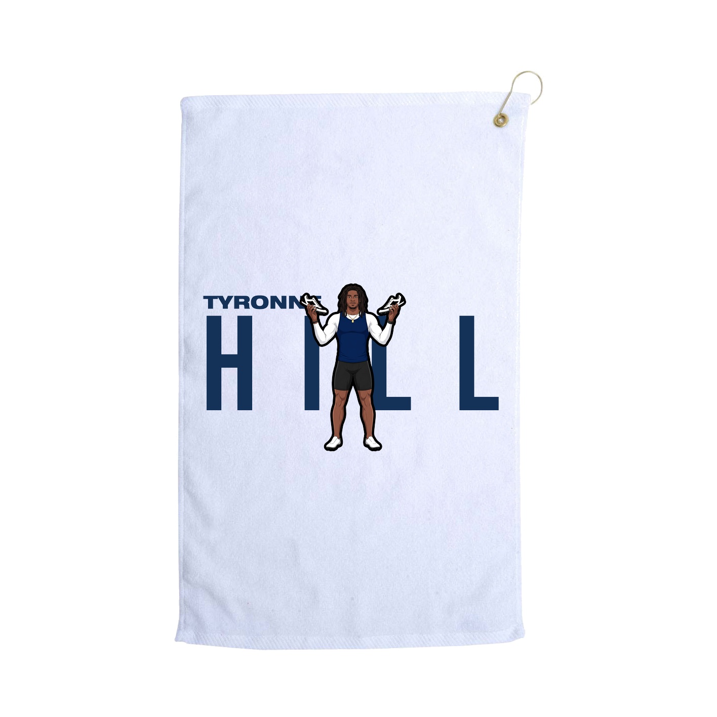 Golf Towel — Player Name in White