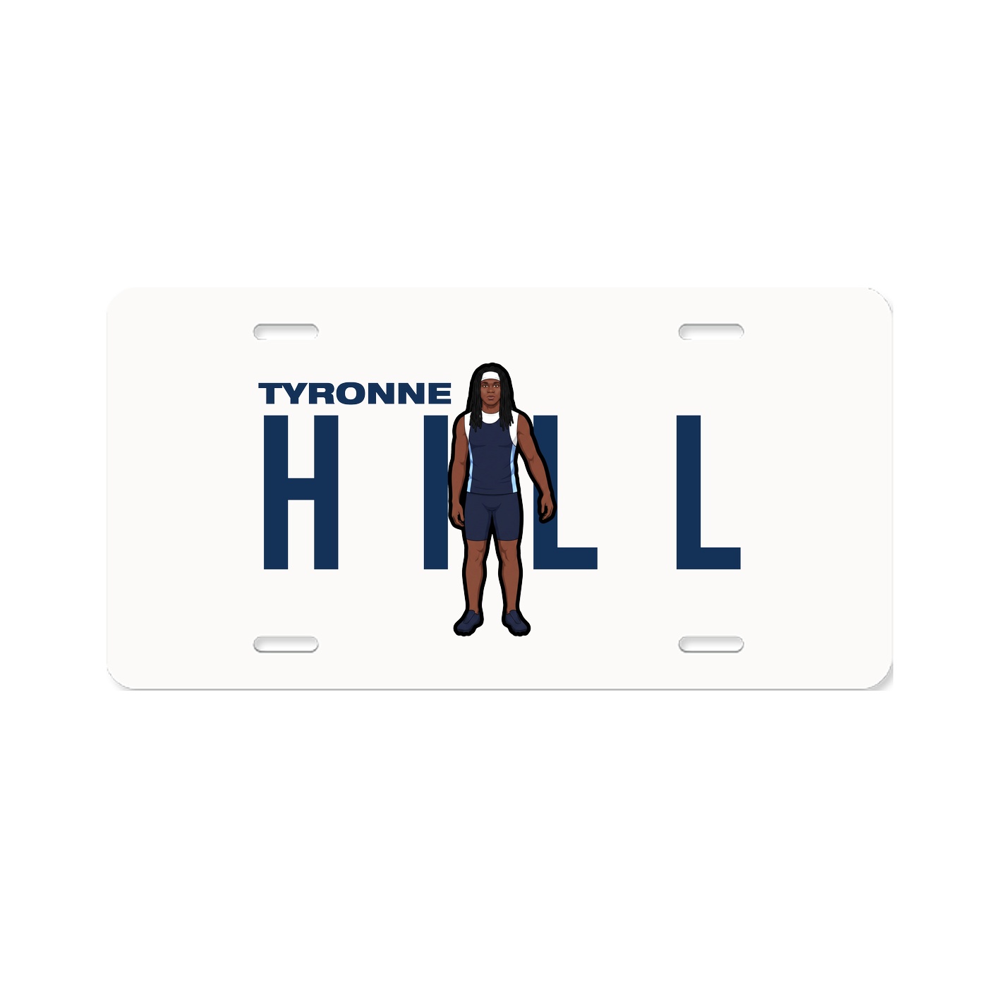 License Plate — Player Name in Classic