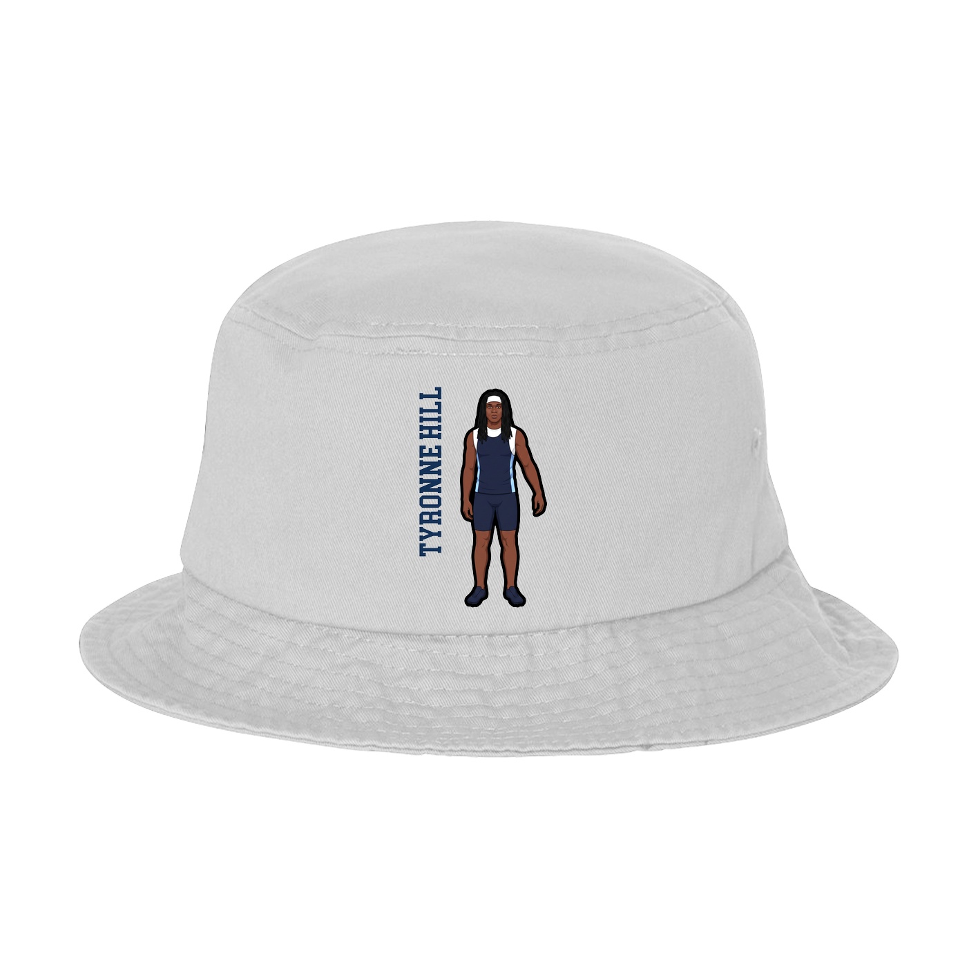 Bucket Cap — Name Vertical in White