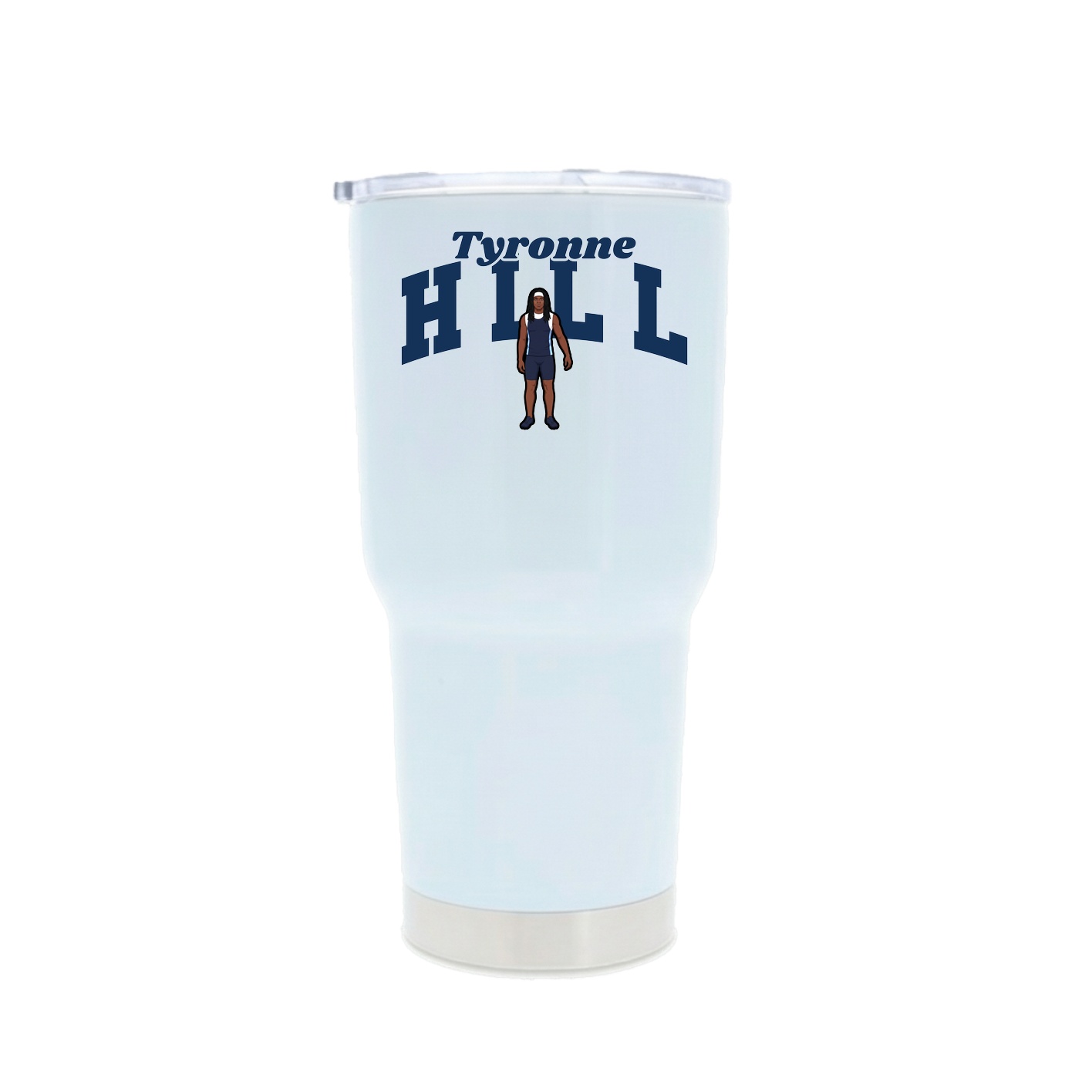 30oz Stainless Steel Tumbler — Signature Arch in White