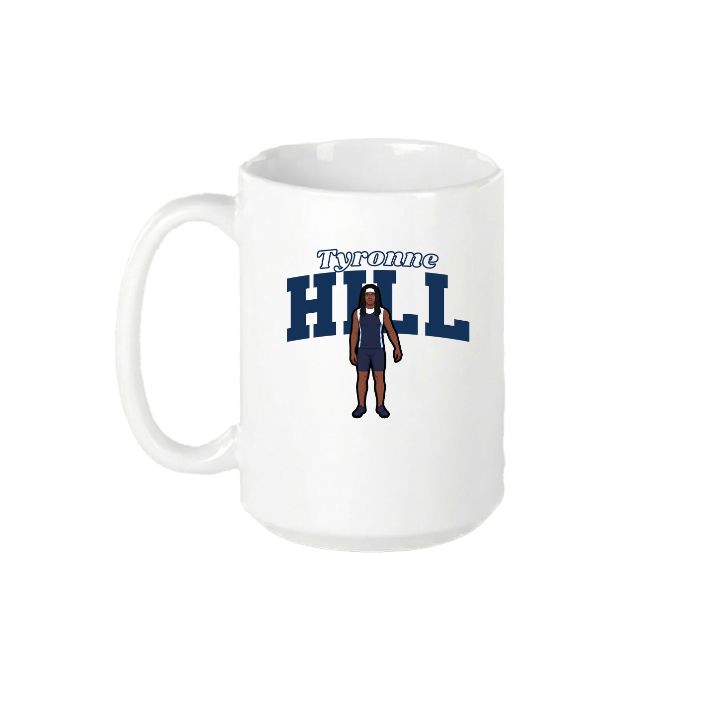 15oz Coffee Mug — Name Arch in White