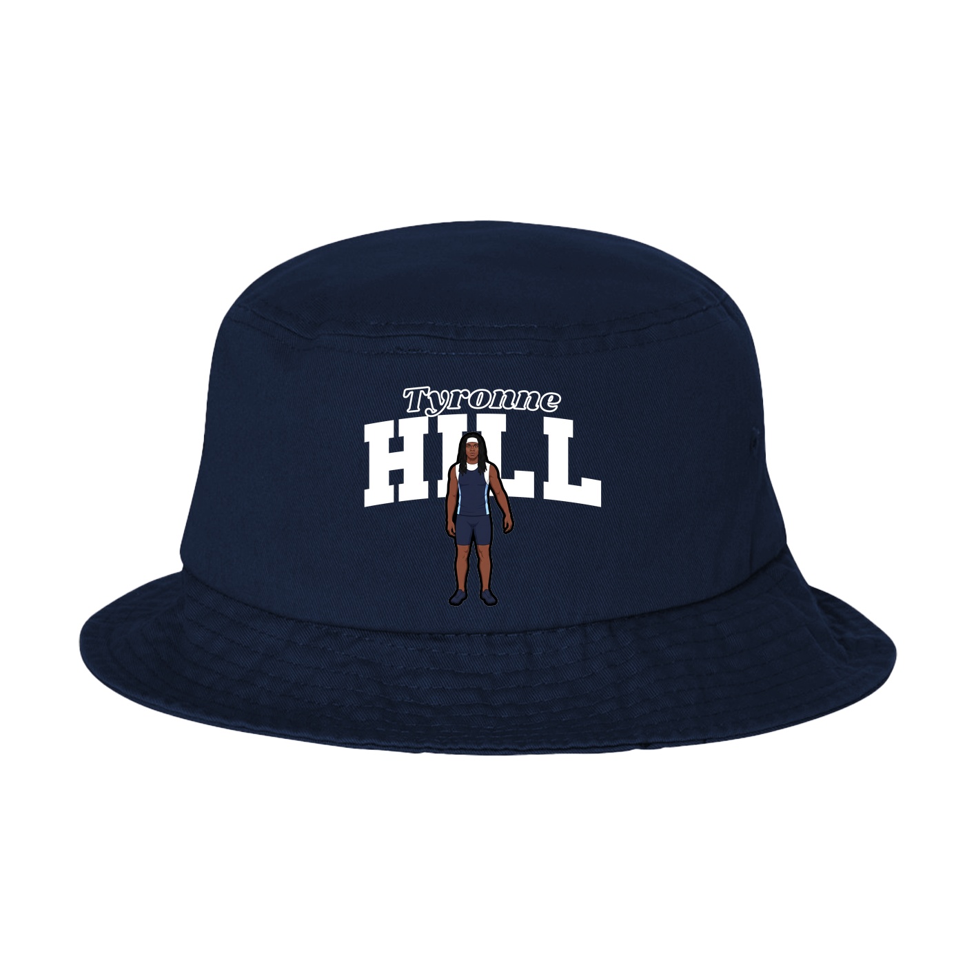 Bucket Cap — Name Arch in Navy