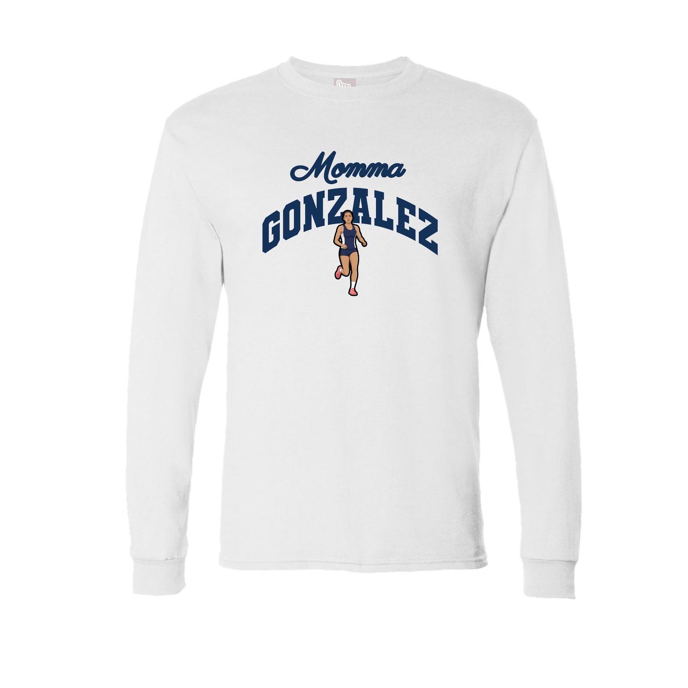 Long Sleeve Tee — Mothers Day Arch in White