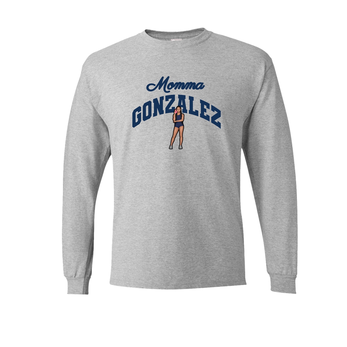 Long Sleeve Tee — Mothers Day Arch in Grey
