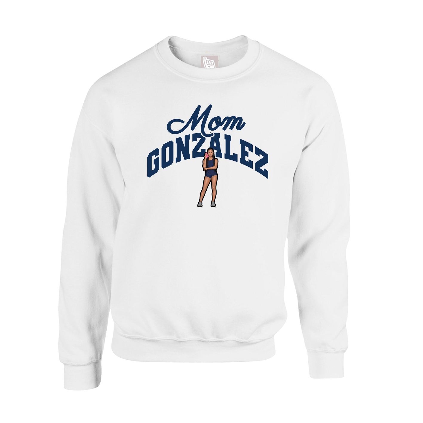 Fleece Crew — Mothers Day Arch in White