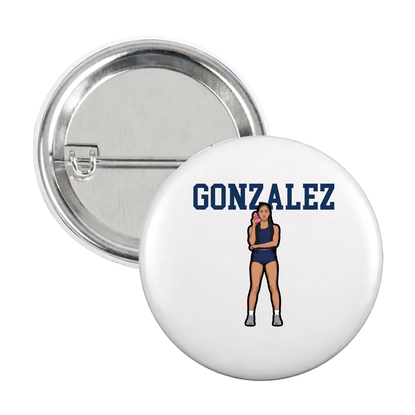 Game Day Button — Shirsey in White
