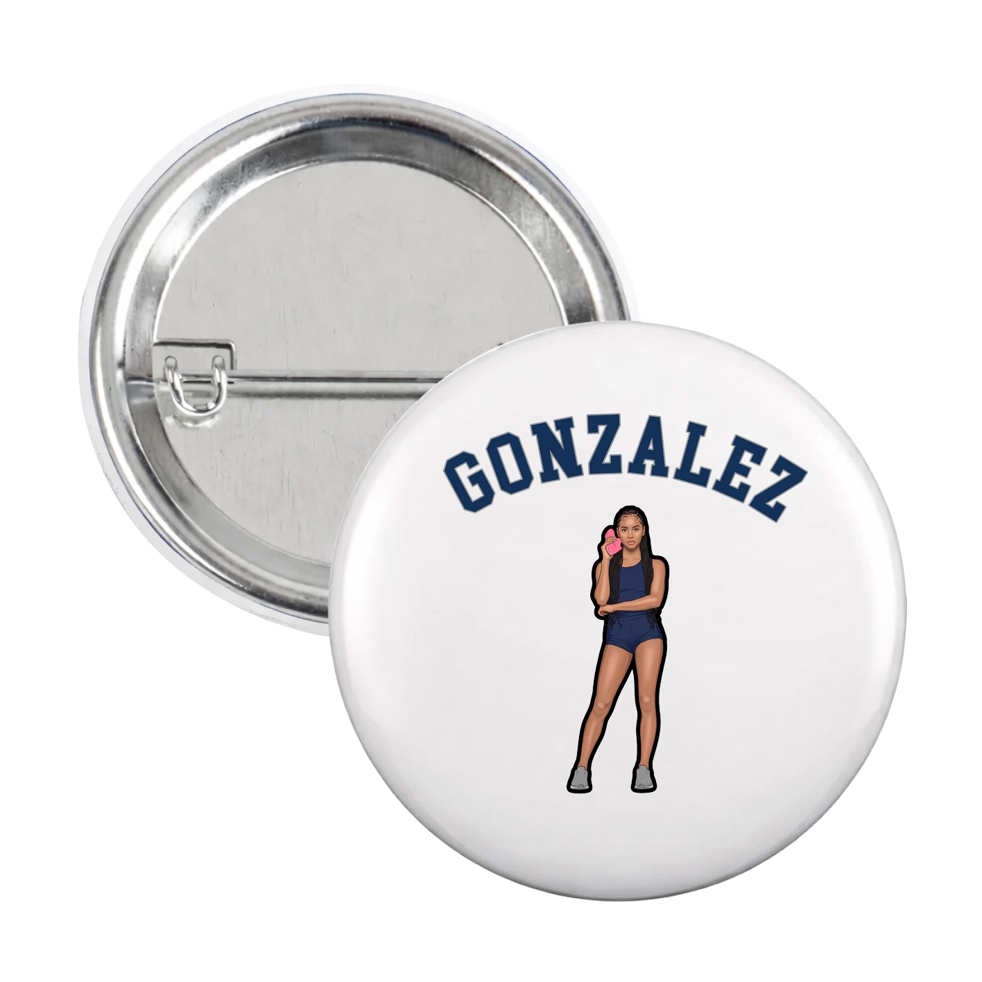 Game Day Button — Shirsey Arch in White