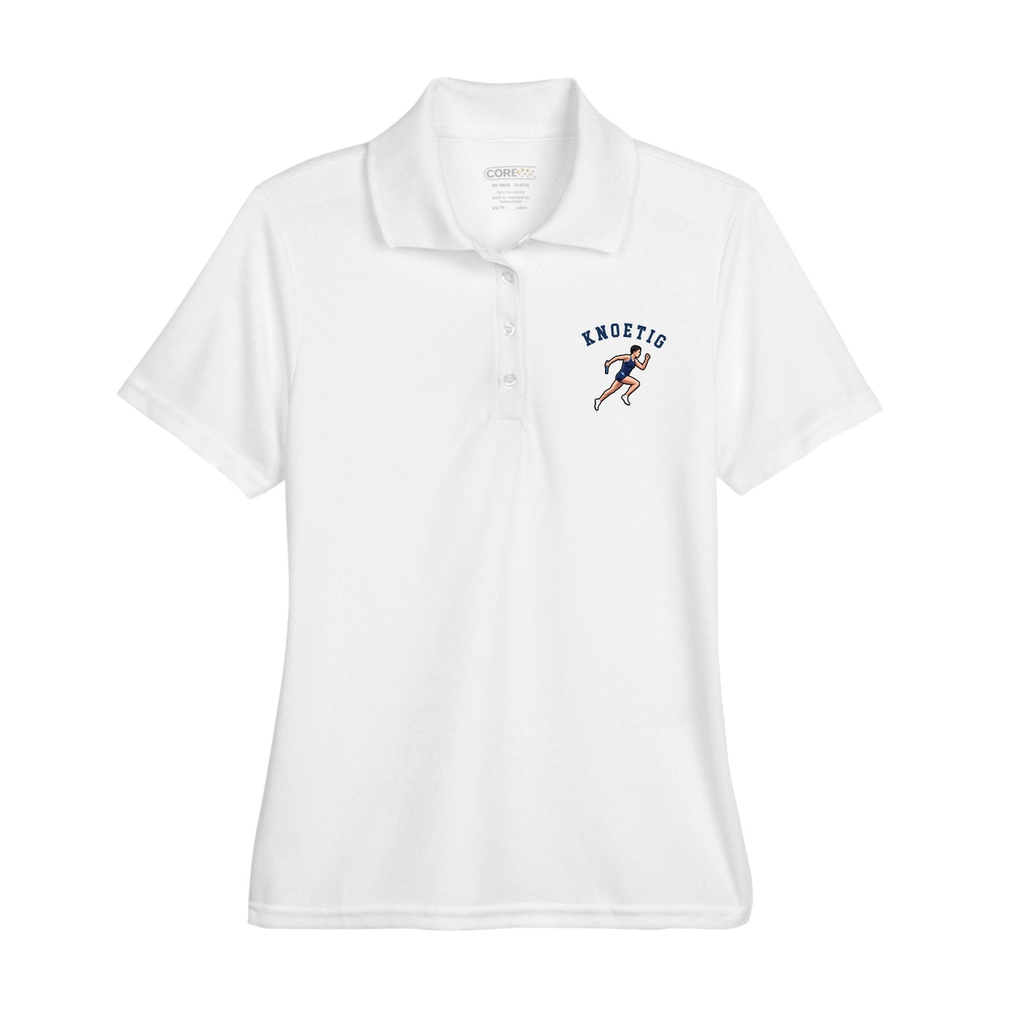 Womens Performance Polo — Shirsey Arch in White