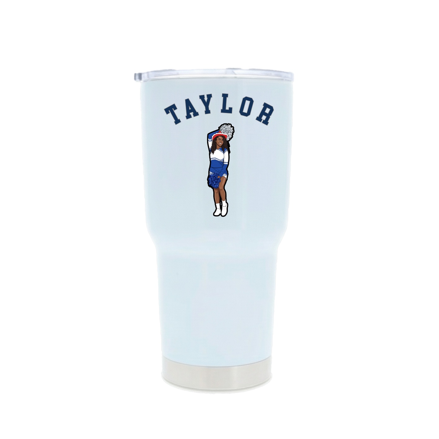 30oz Stainless Steel Tumbler — Shirsey Arch in White