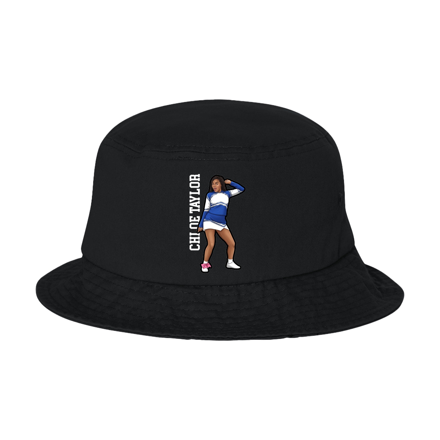 Bucket Cap — Name Vertical in Black