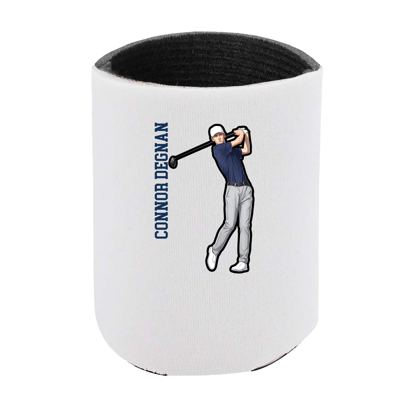 Can Holder — Name Vertical in White