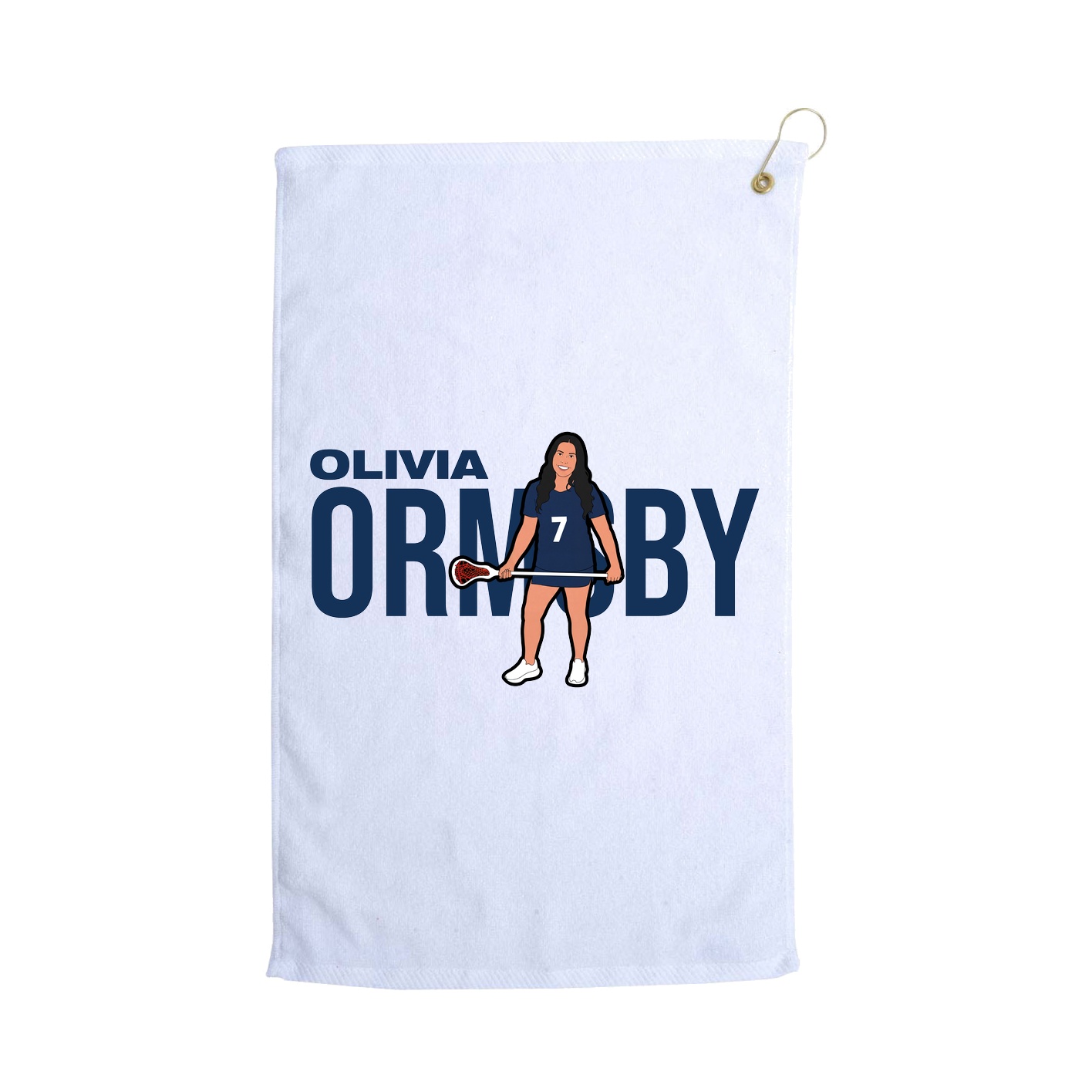 Golf Towel — Player Name in White