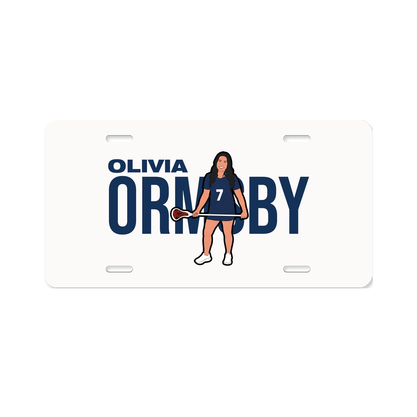 License Plate — Player Name in Classic