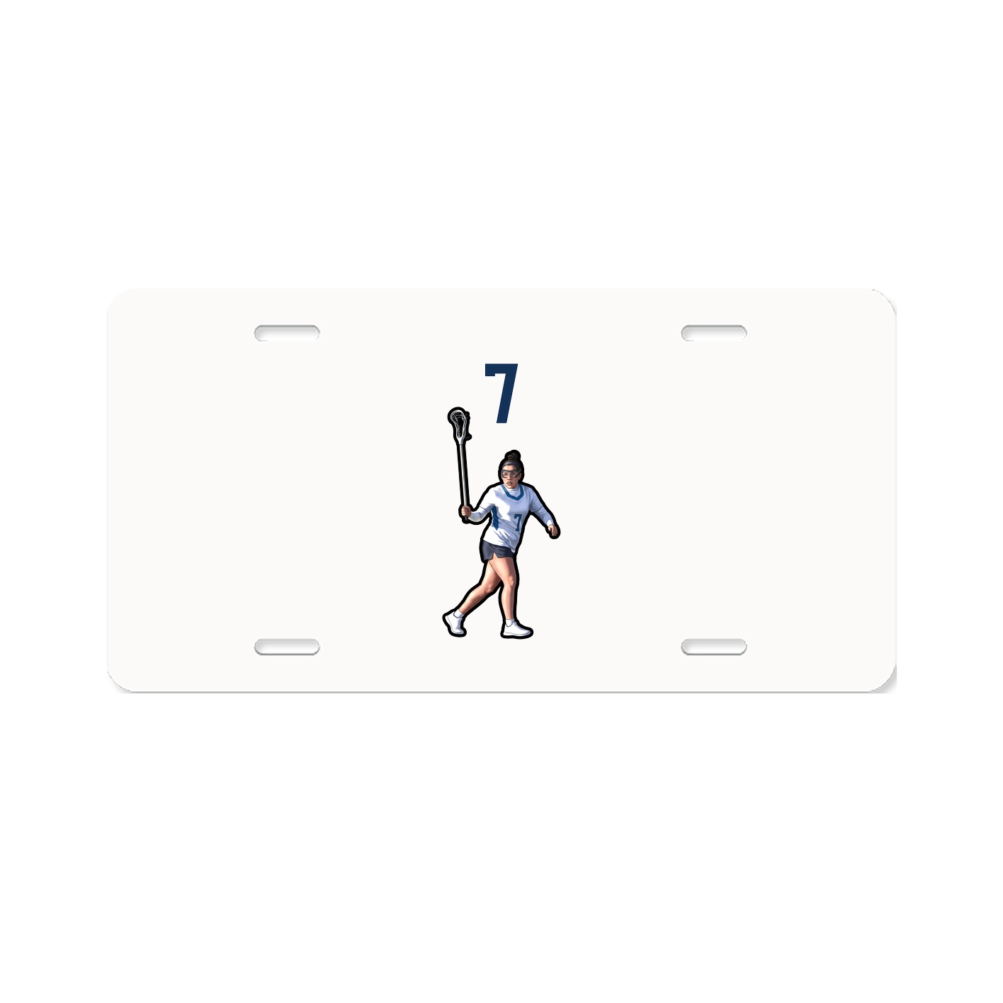 License Plate — Number Top in Classic