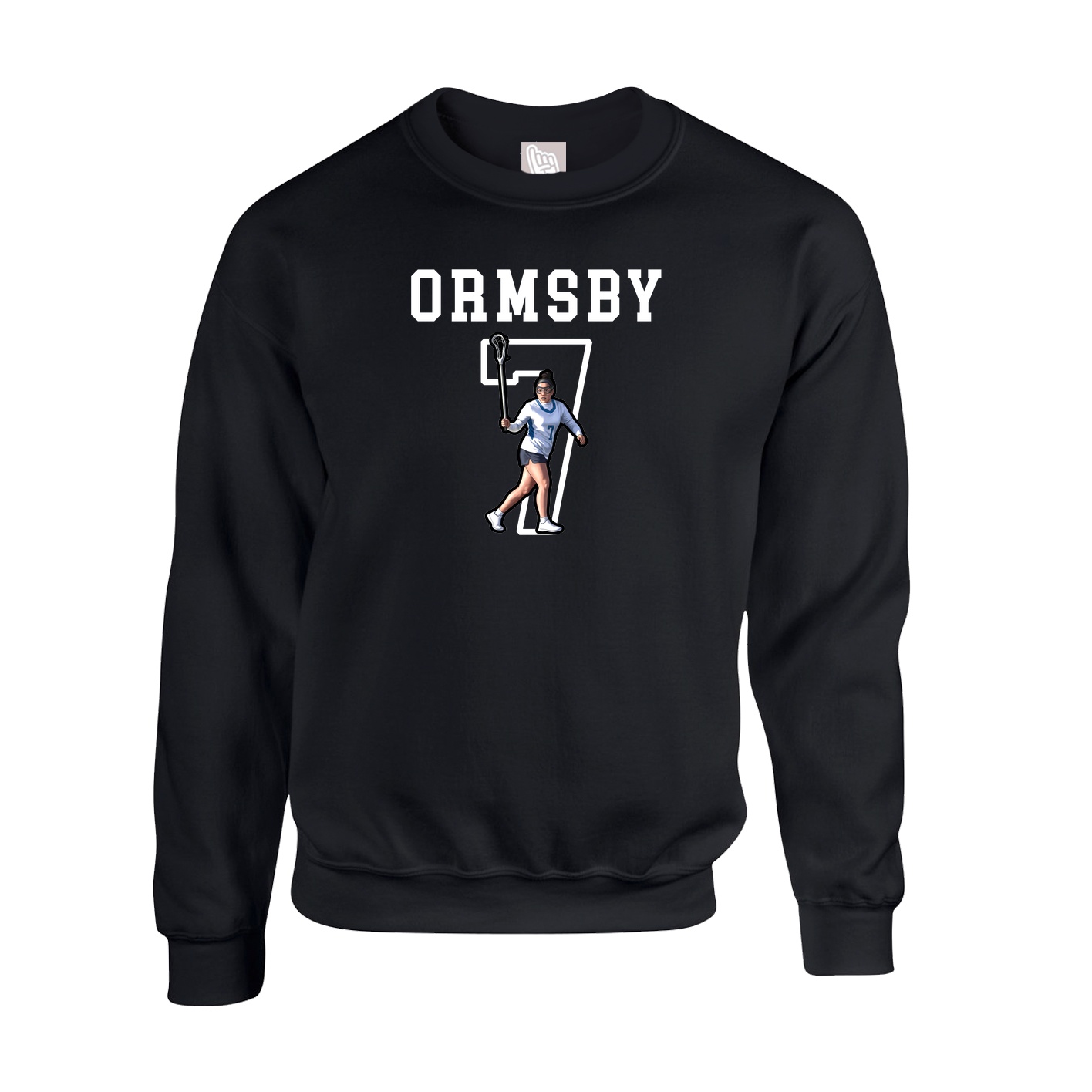 Fleece Crew — Shirsey in Black