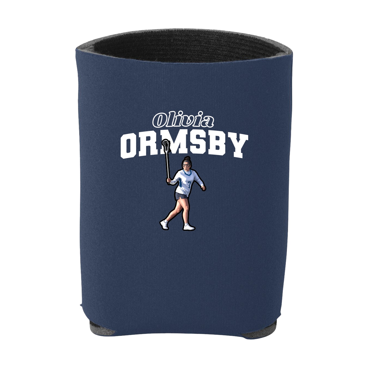 Can Holder — Name Arch in Navy