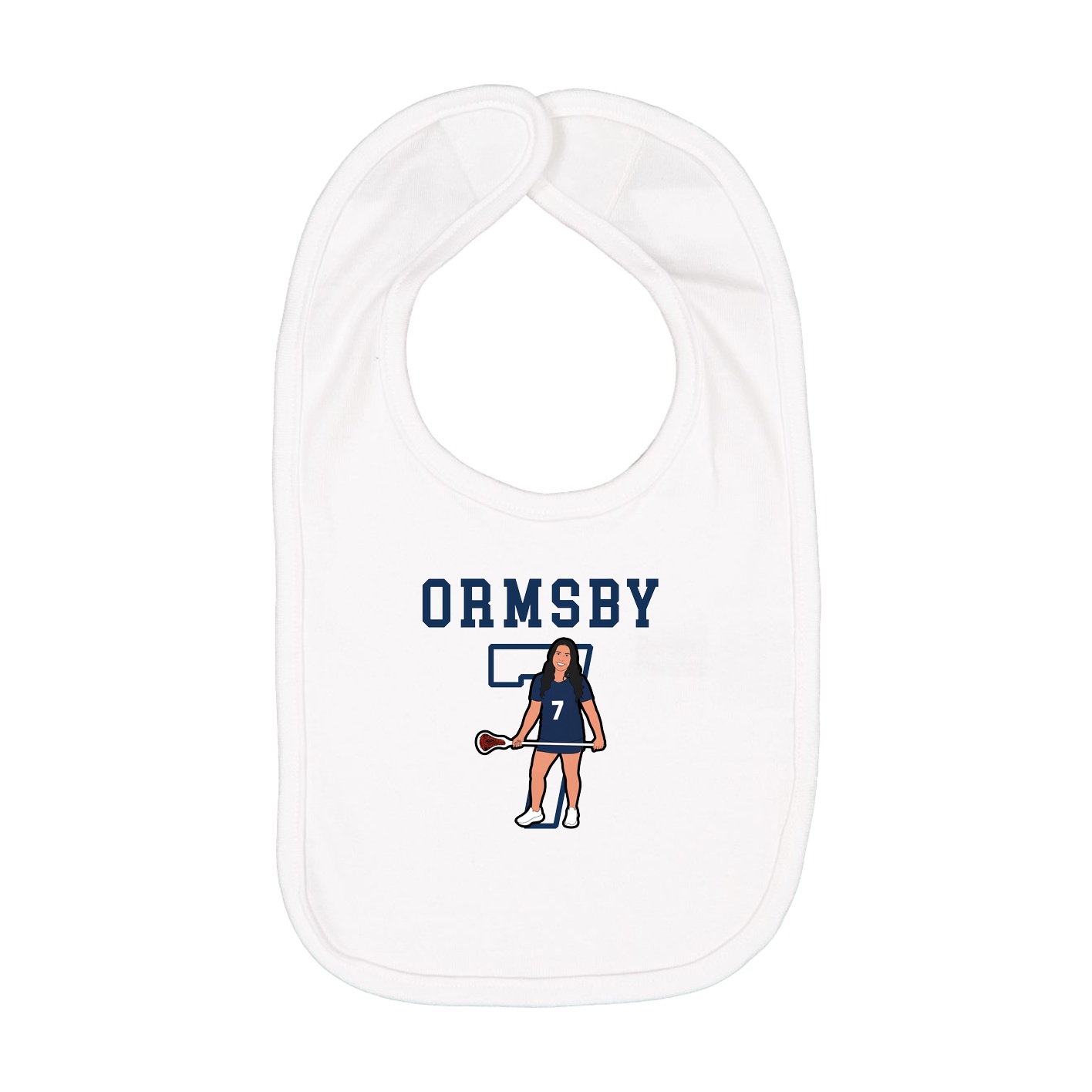 Infant Bib — Shirsey in White