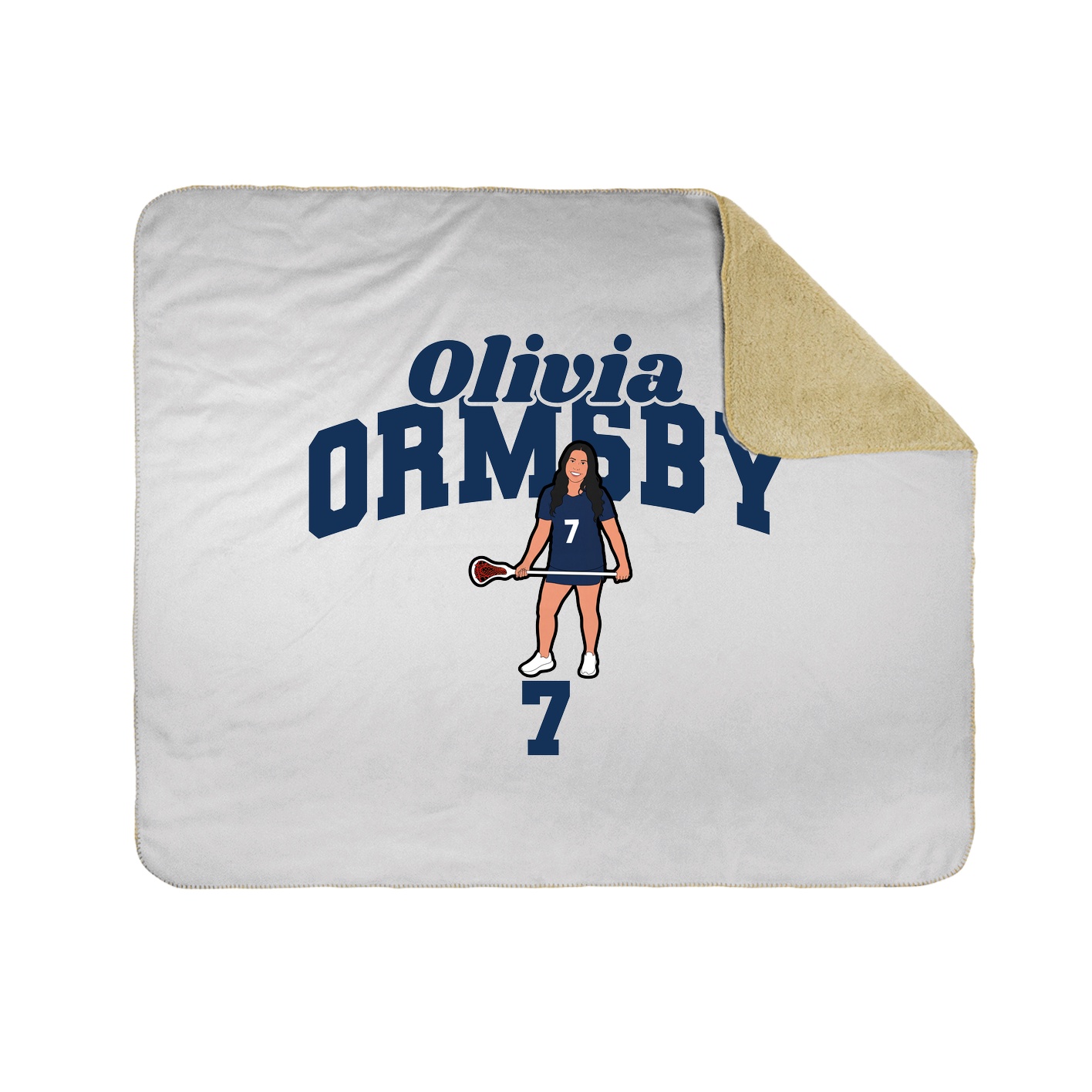 Throw Blanket — Signature Arch in White
