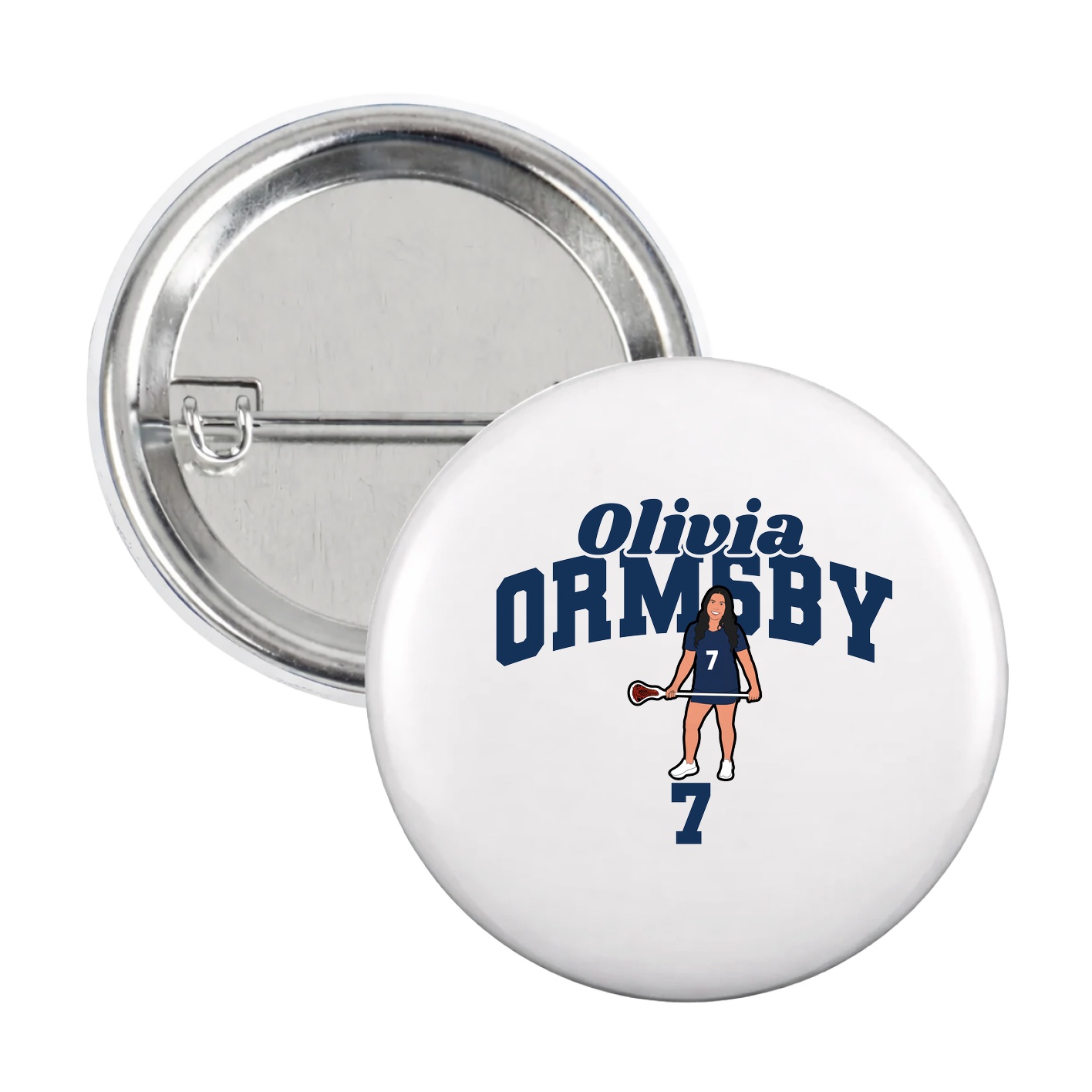 Game Day Button — Signature Arch in White