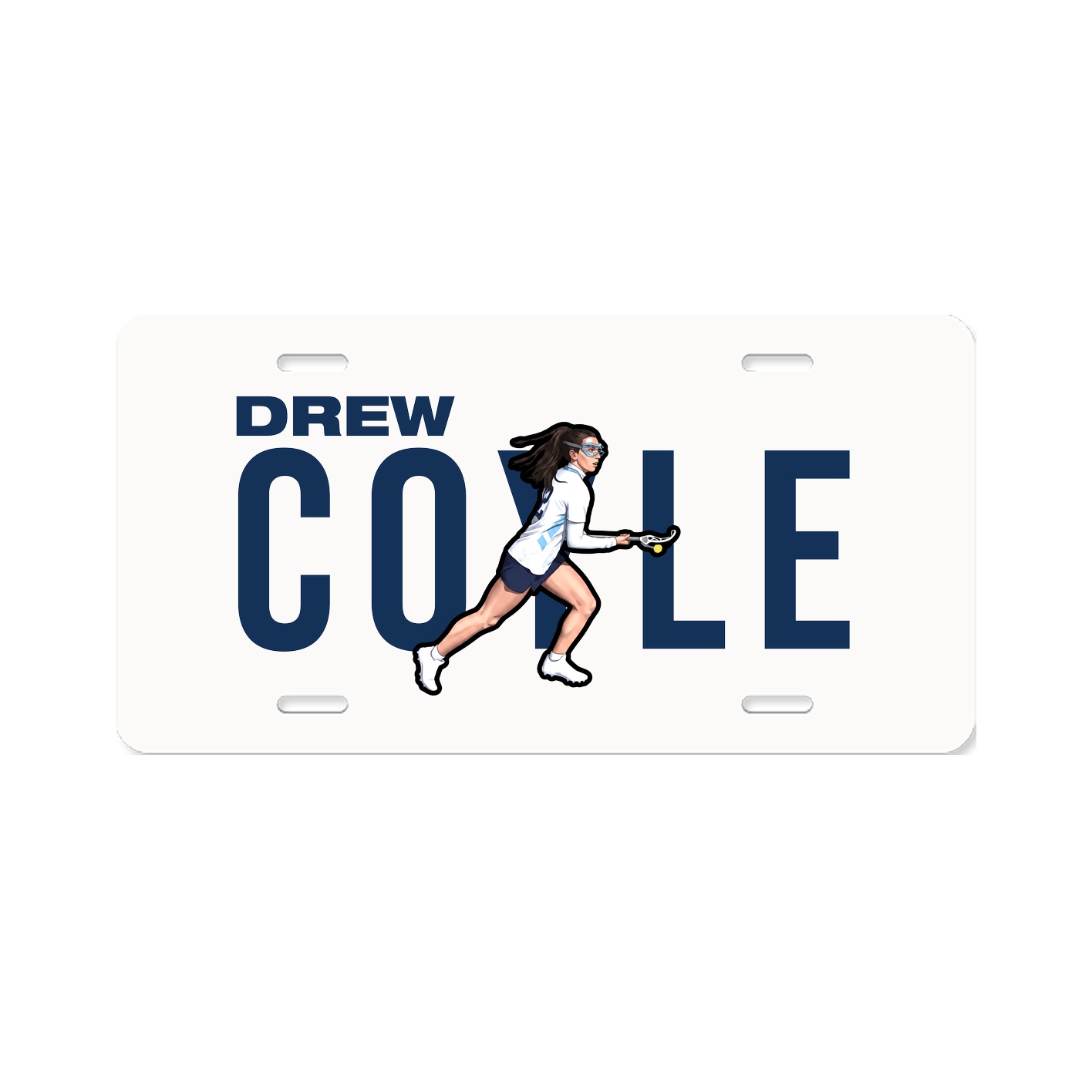 License Plate — Player Name in Classic