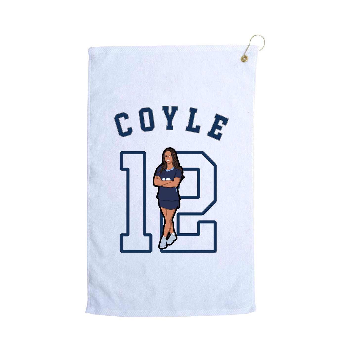 Golf Towel — Shirsey Arch in White