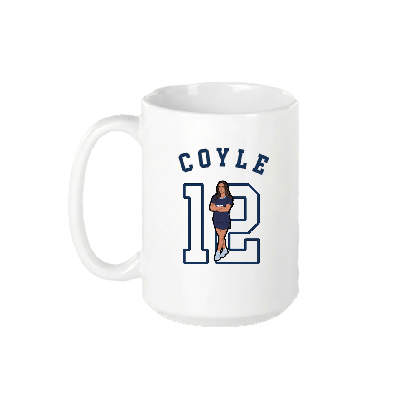 15oz Coffee Mug — Shirsey Arch in White