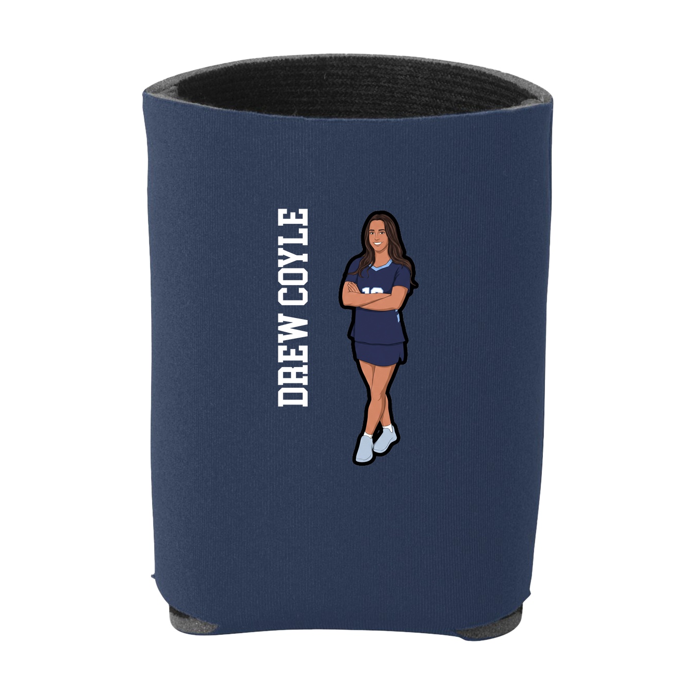 Can Holder — Name Vertical in Navy