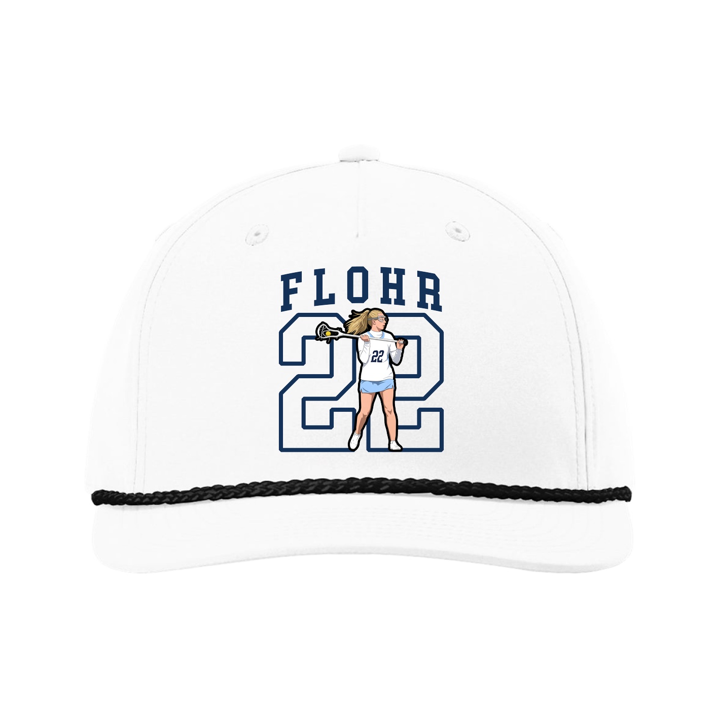 Five-Panel Classic Rope Cap — Shirsey in White