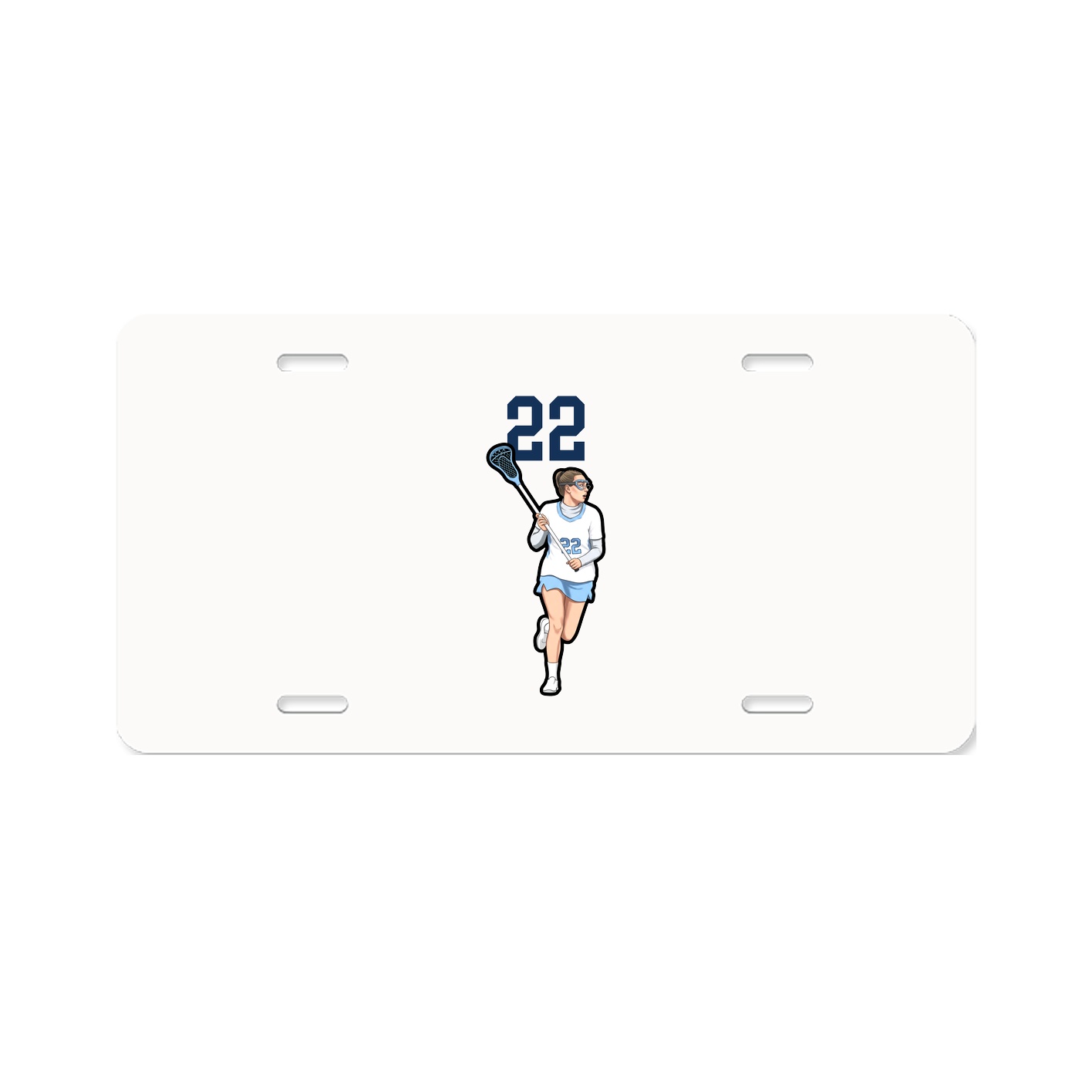 License Plate — Number Top in Classic