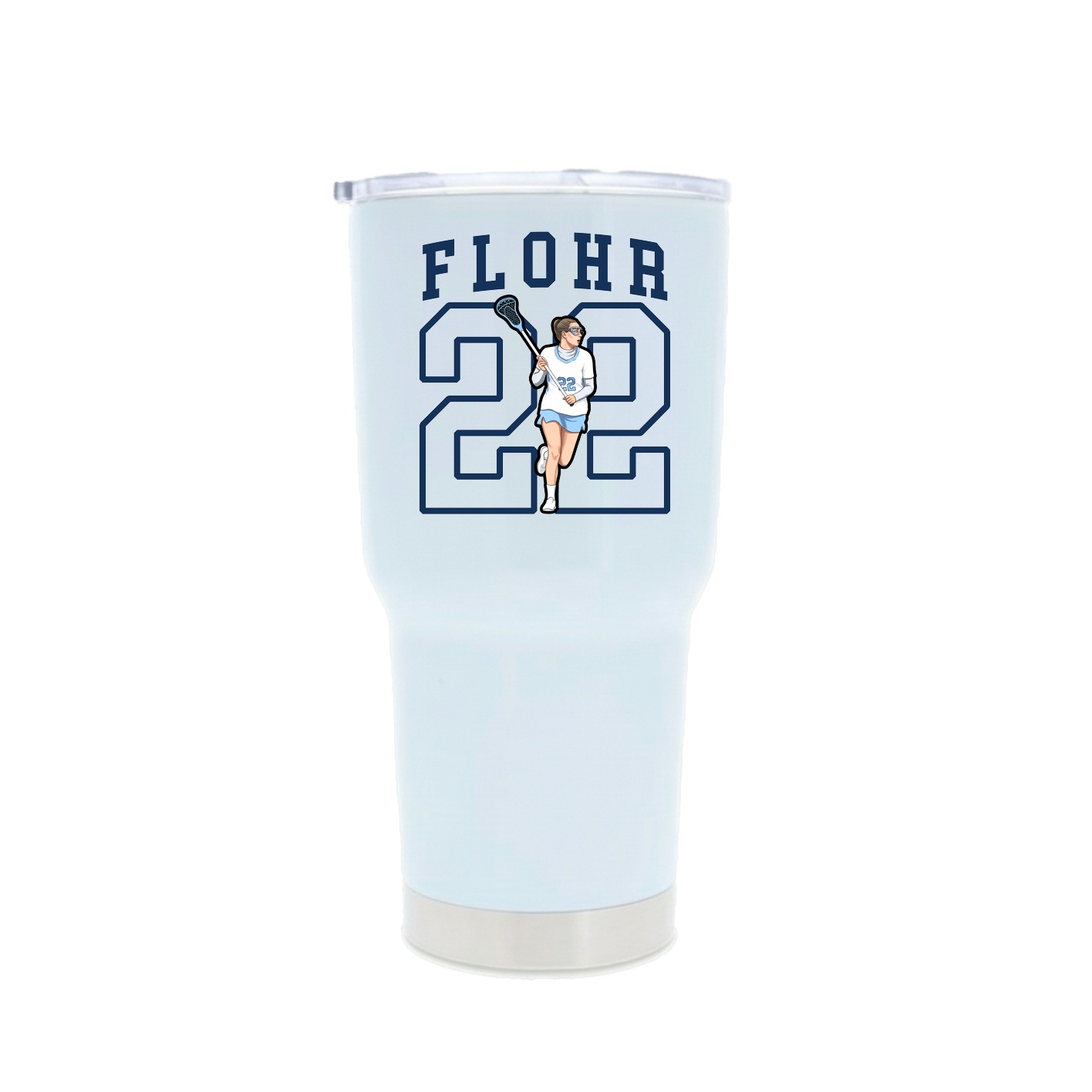 30oz Stainless Steel Tumbler — Shirsey in White