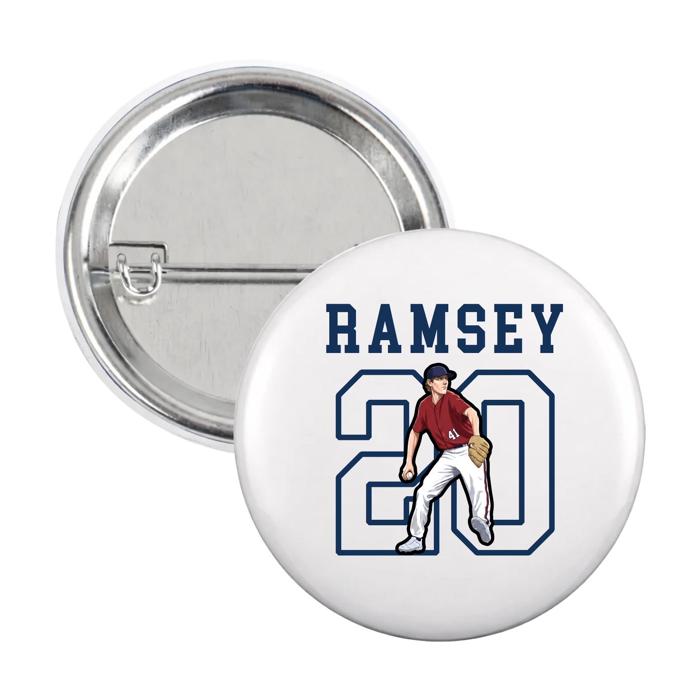 Game Day Button — Shirsey in White