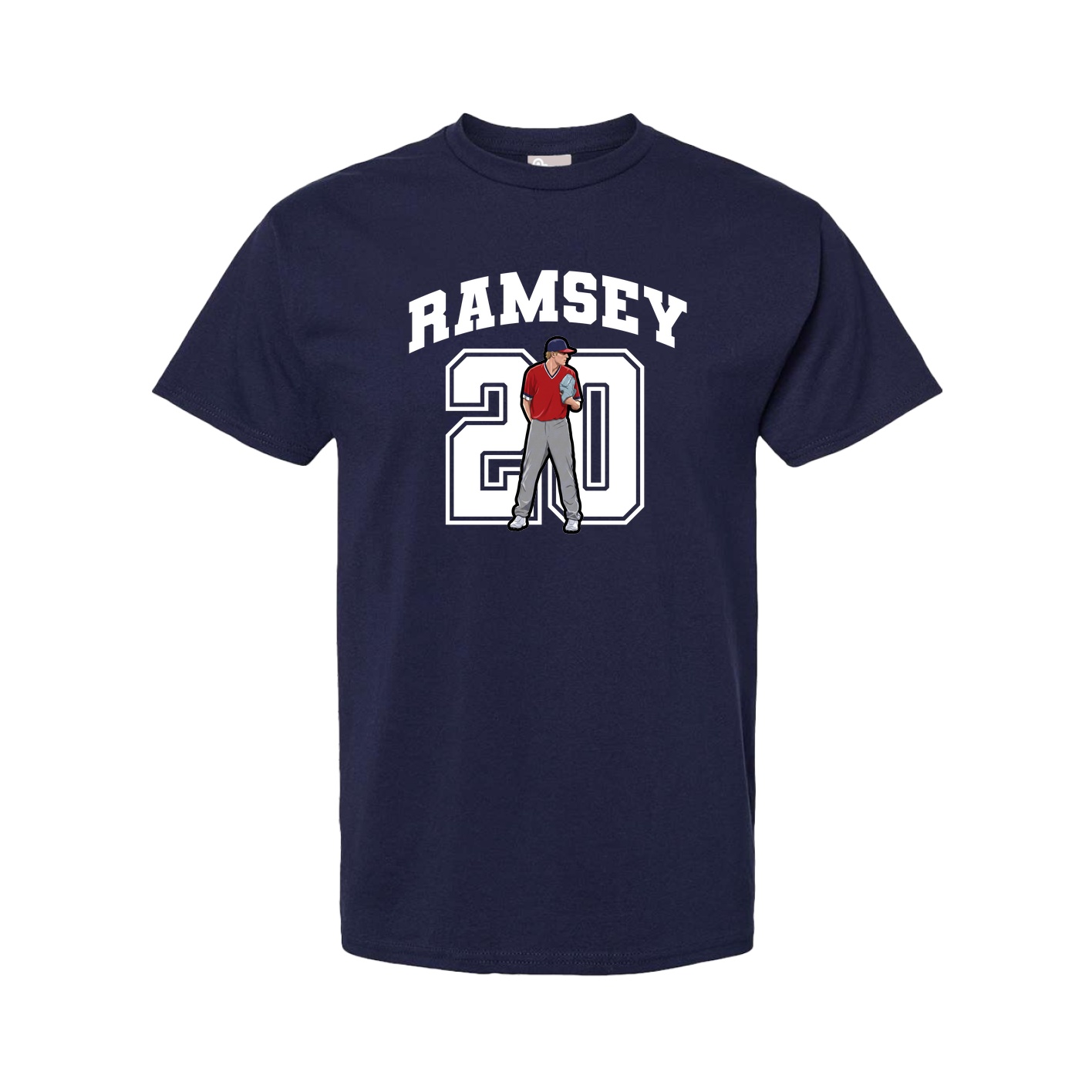 Tee — Number in Navy