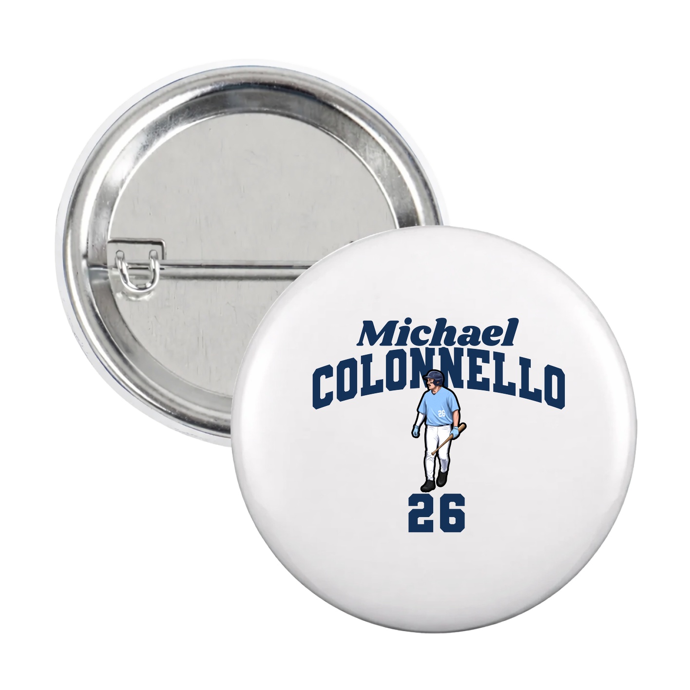 Game Day Button — Signature Arch in White