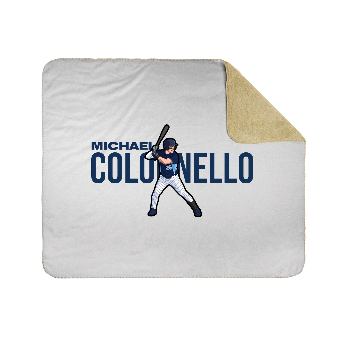 Throw Blanket — Player Name in White