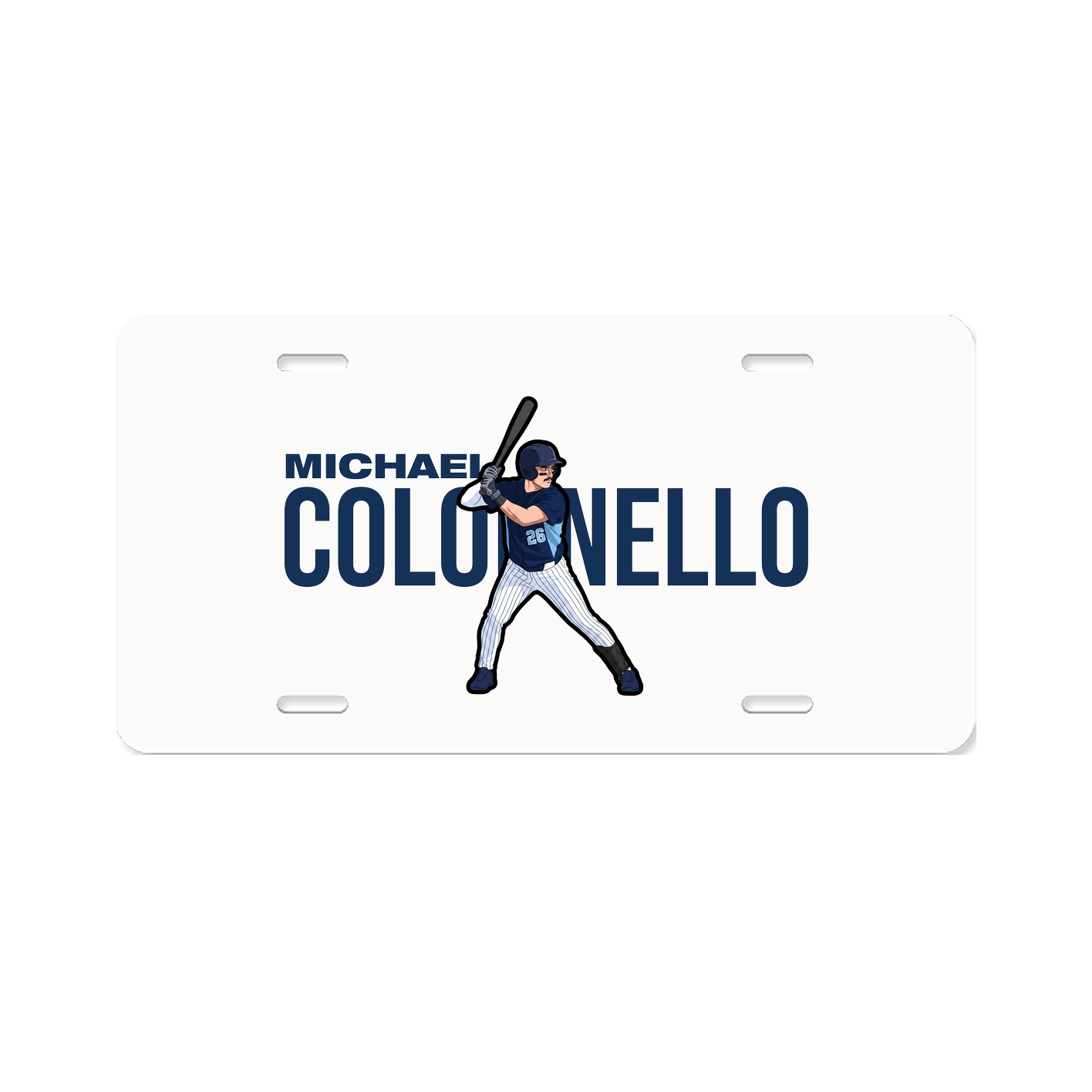 License Plate — Player Name in Classic