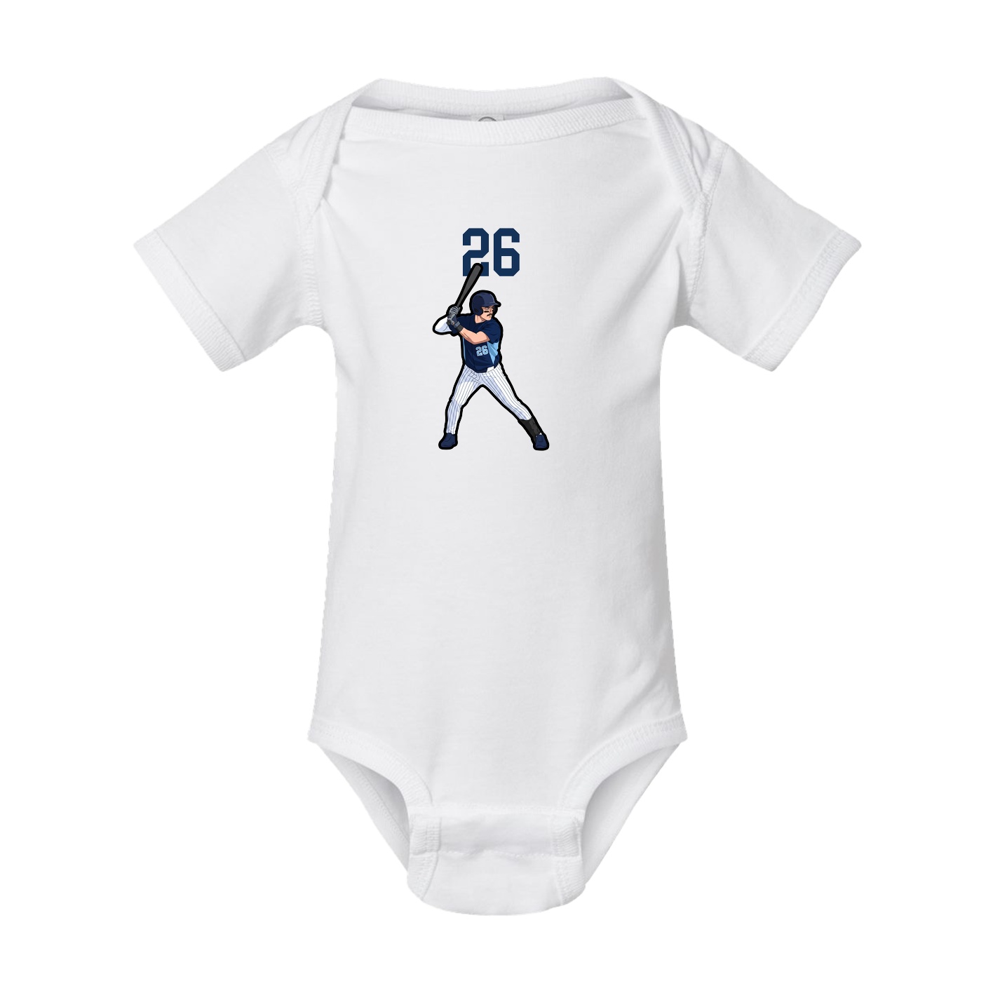 Baby Onesie — Number Top in White