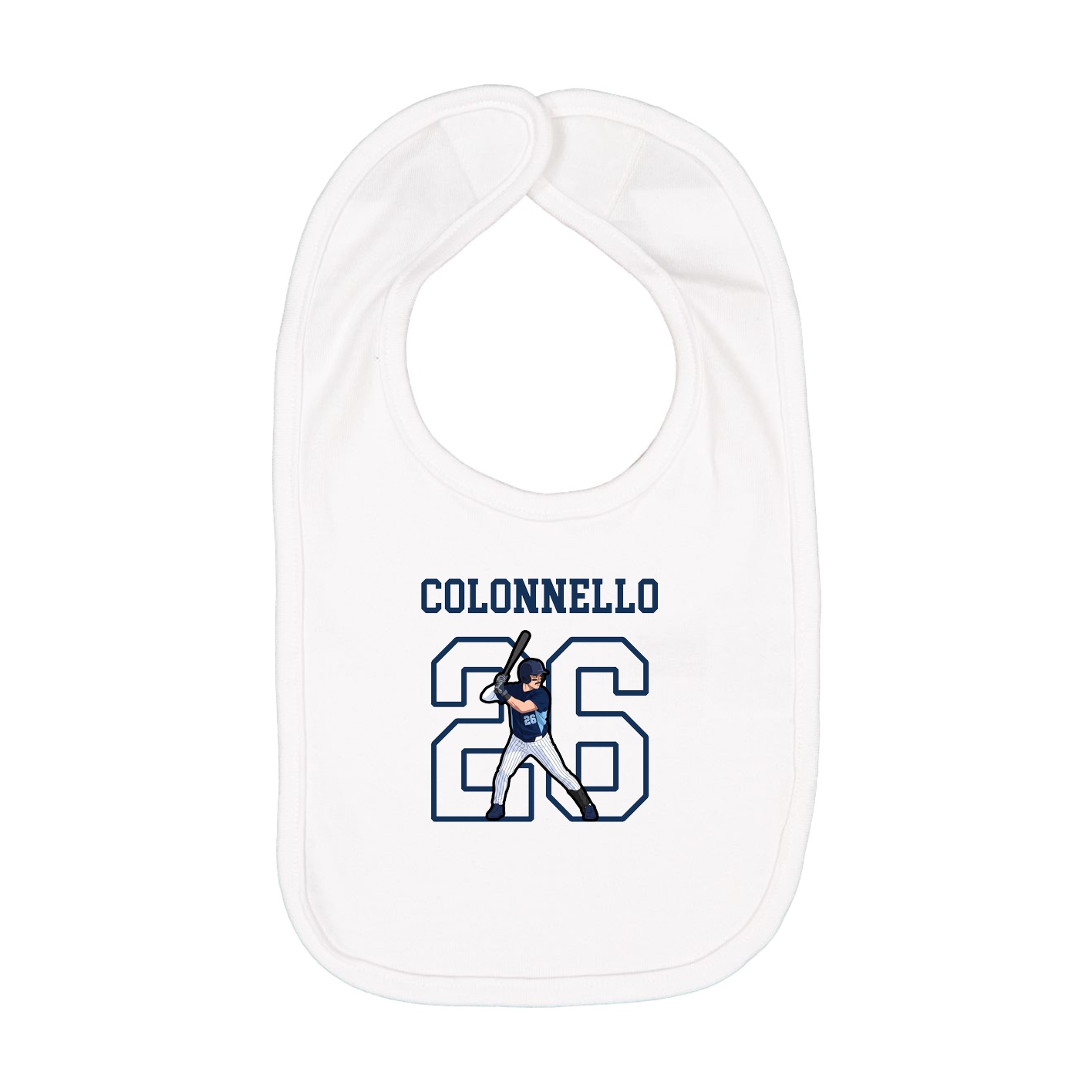 Infant Bib — Shirsey in White