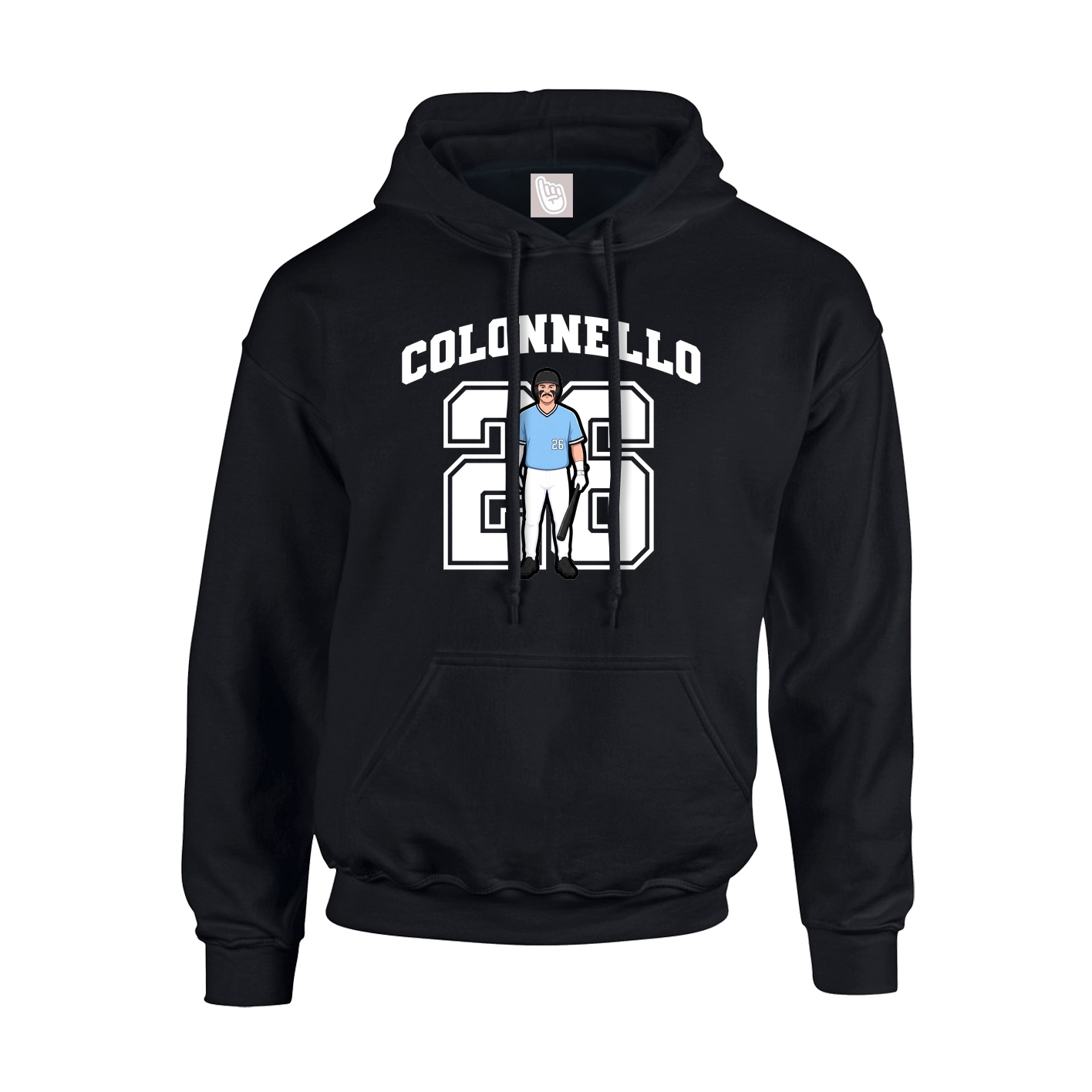 Youth Hoodie — Number in Black