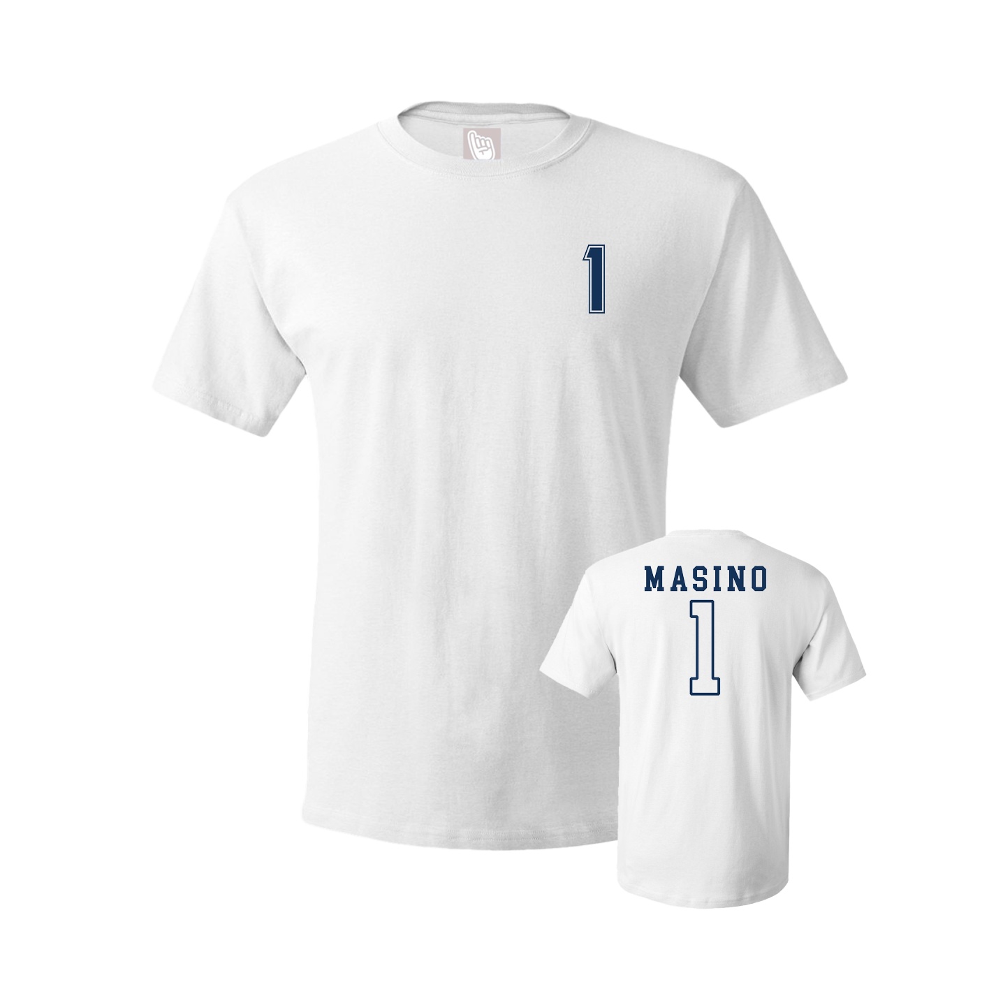 Youth Tee — Chest Back in White