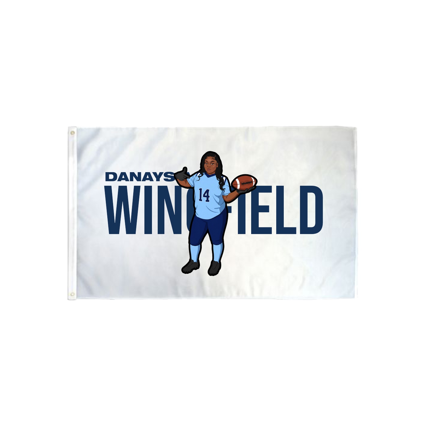 3x5 Flag — Player Name in Classic