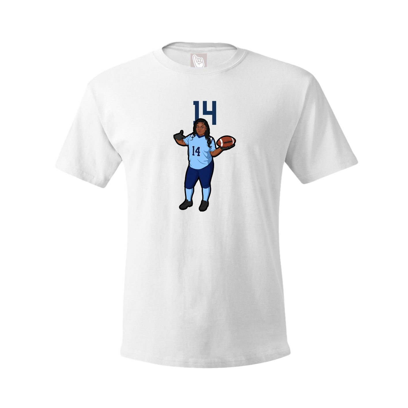 Tee — Number Top in White