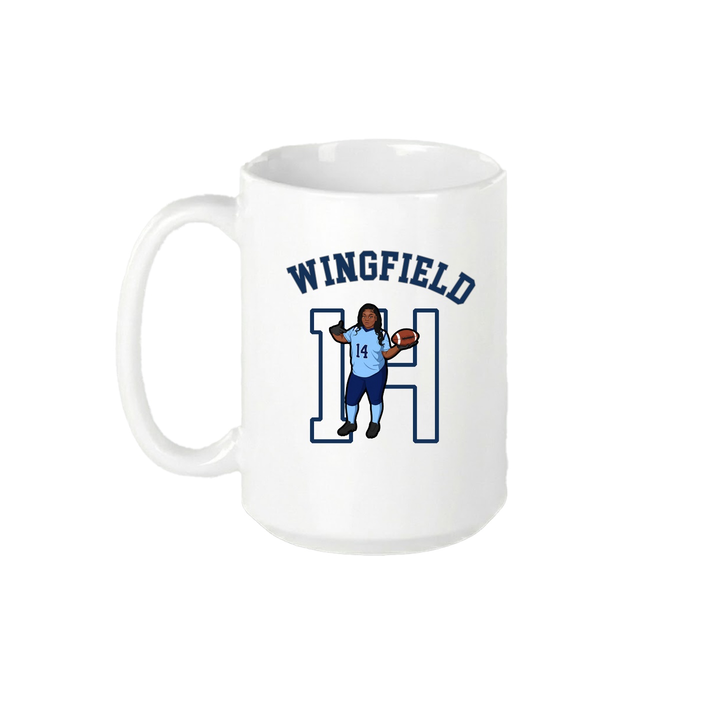 15oz Coffee Mug — Shirsey Arch in White