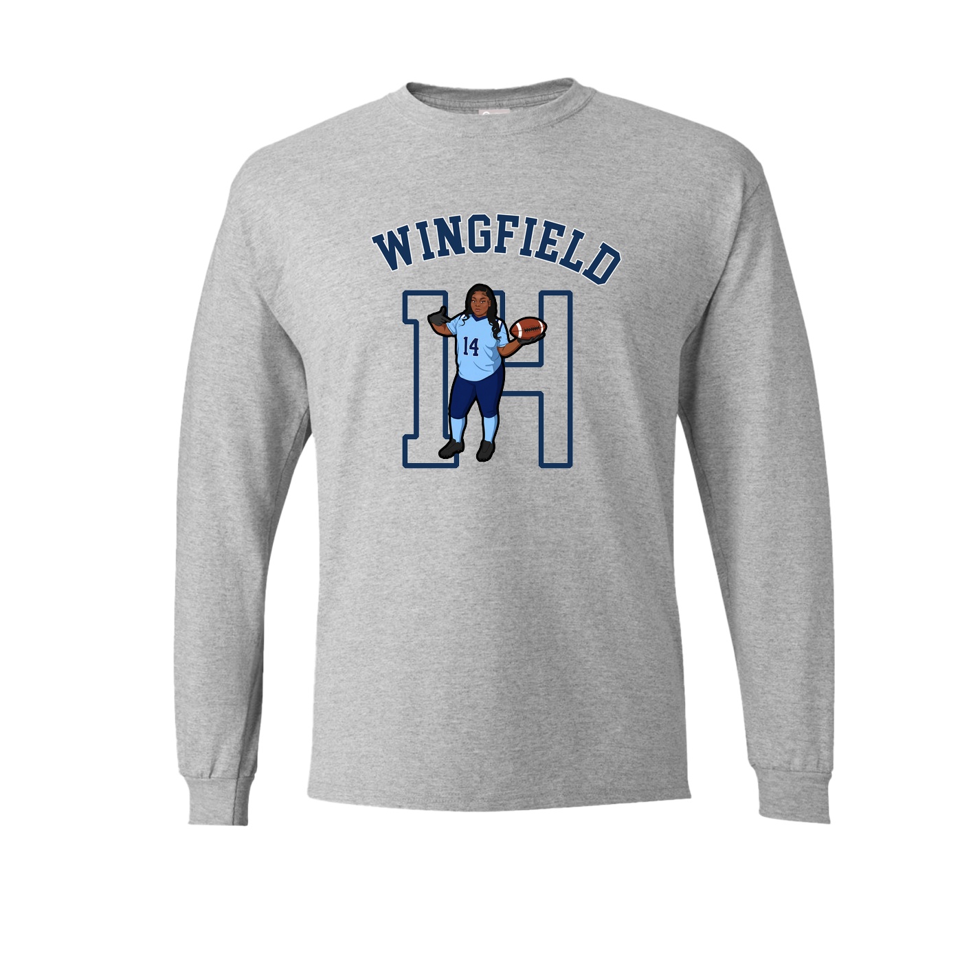 Long Sleeve Tee — Shirsey Arch in Grey
