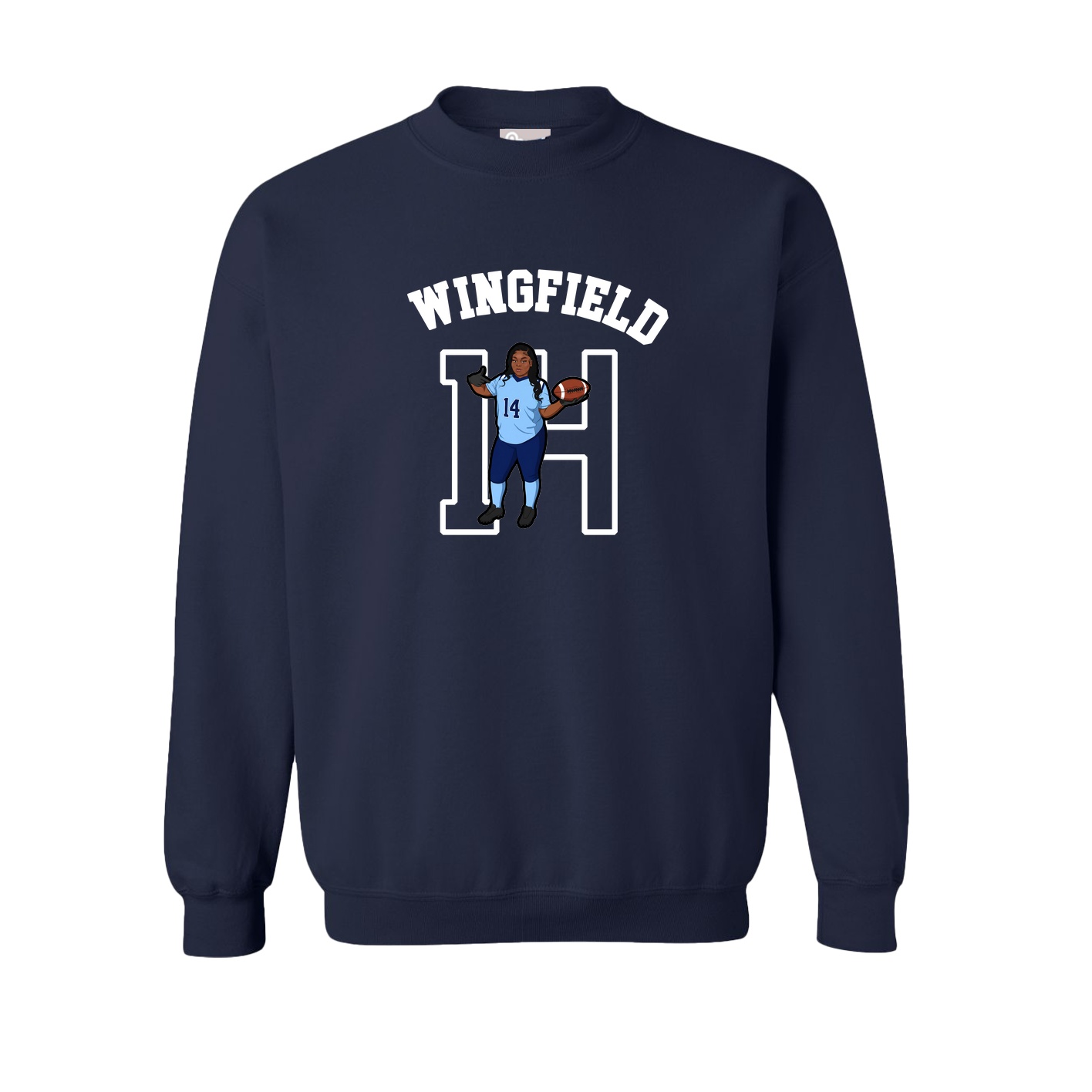 Fleece Crew — Shirsey Arch in Navy