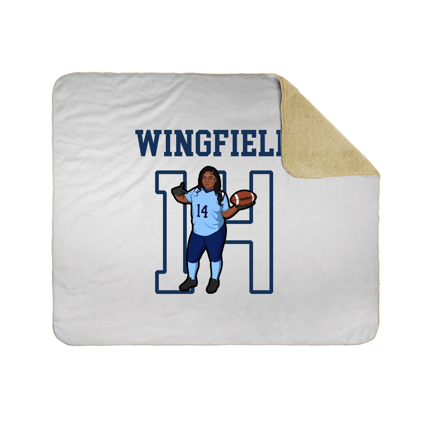 Throw Blanket — Shirsey in White
