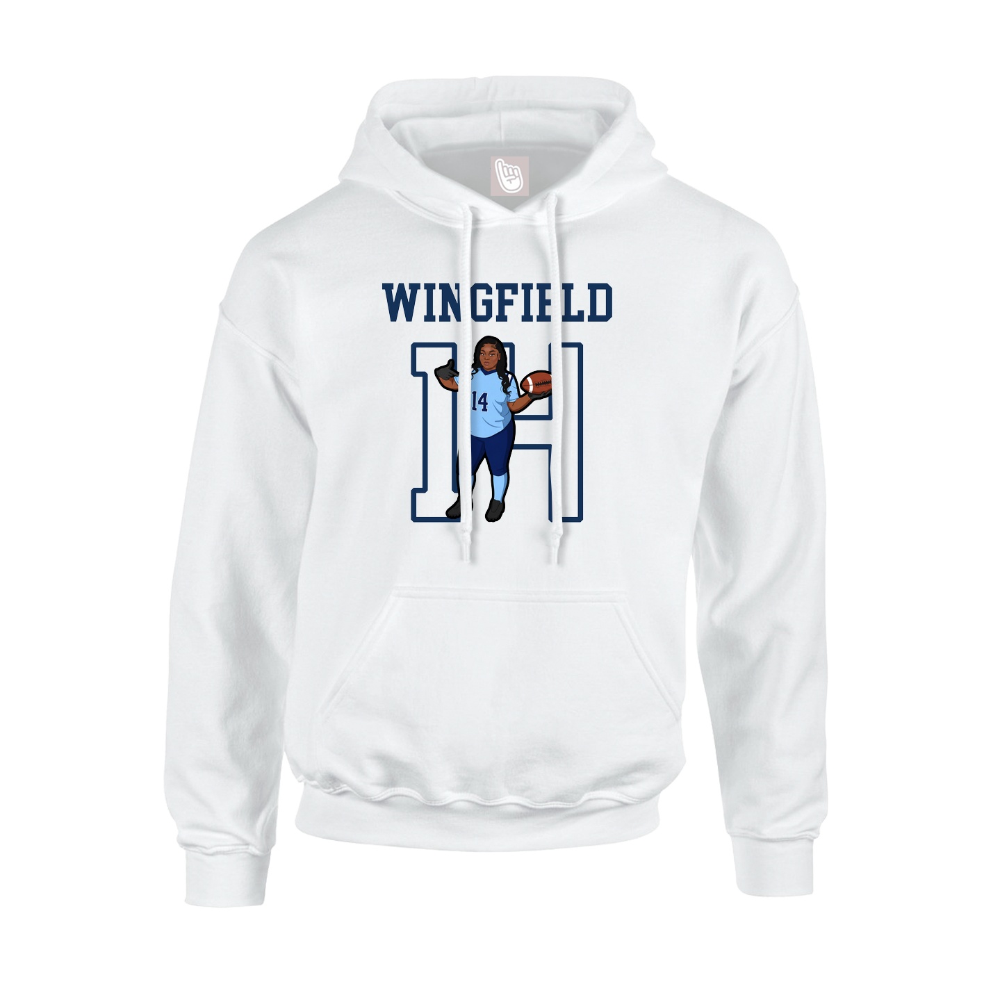 Youth Hoodie — Shirsey in White