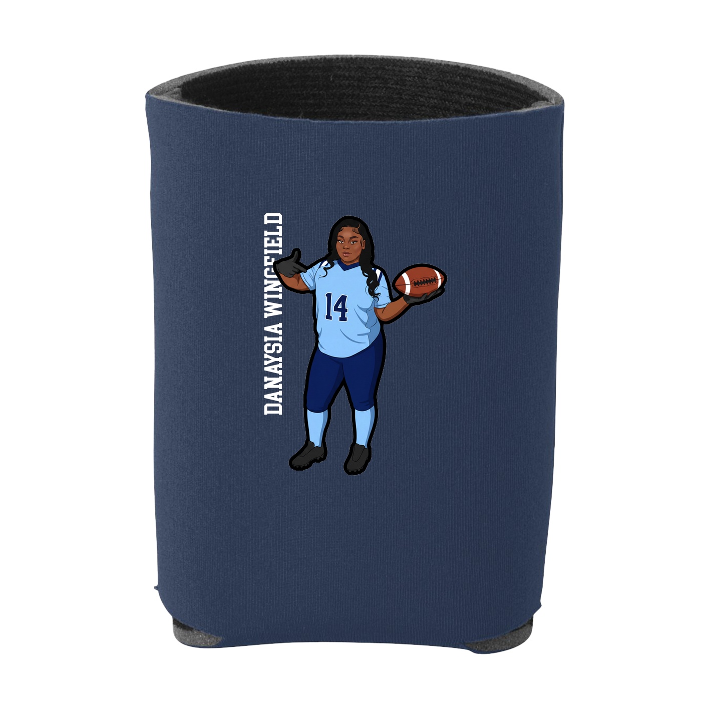 Can Holder — Name Vertical in Navy